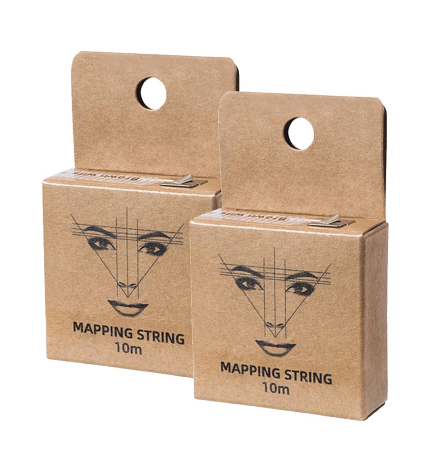 Beaupretty Brow Mapping String 2Pcs Pre- Inked Eyebrow Mapping String Microblading Eyebrow Marker Thread Line Ruler Brow Mapping Measuring Tool for Marking Symmetrical Eyebrow Pre Inked Mapping String - Buy Online on GoSupps.com