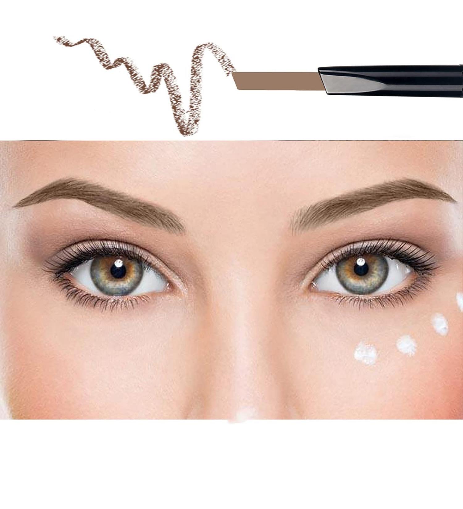 Anifer Light Brown Waterproof Eyebrow Pencil - Retractable Dual-End Makeup #004 - Buy Online on GoSupps.com
