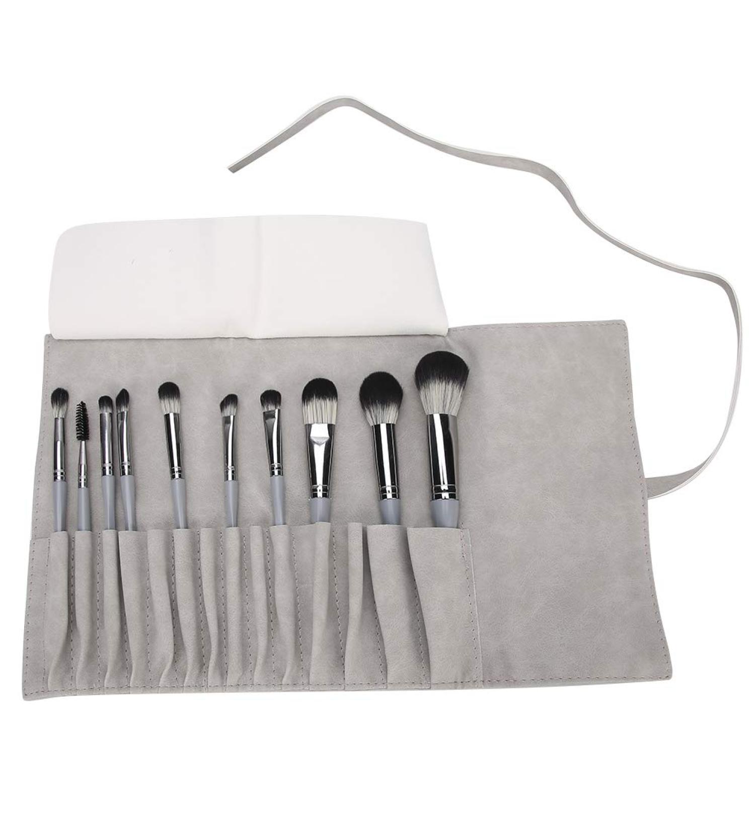 VINGVO Makeup Brush Case - 14 Holes Portable PU Makeup Brush Set & Bag for Cosmetics - Buy Online on GoSupps.com