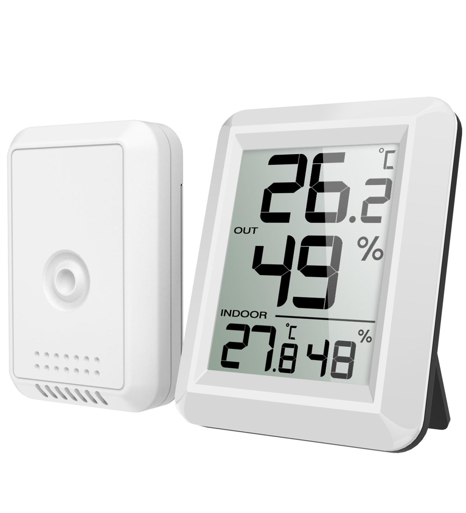 Buy BriFit Hygrometer Thermometer - Large LCD Indoor/Outdoor Sensor / Switch - Perfect for Home & Office - Buy Online on GoSupps.com