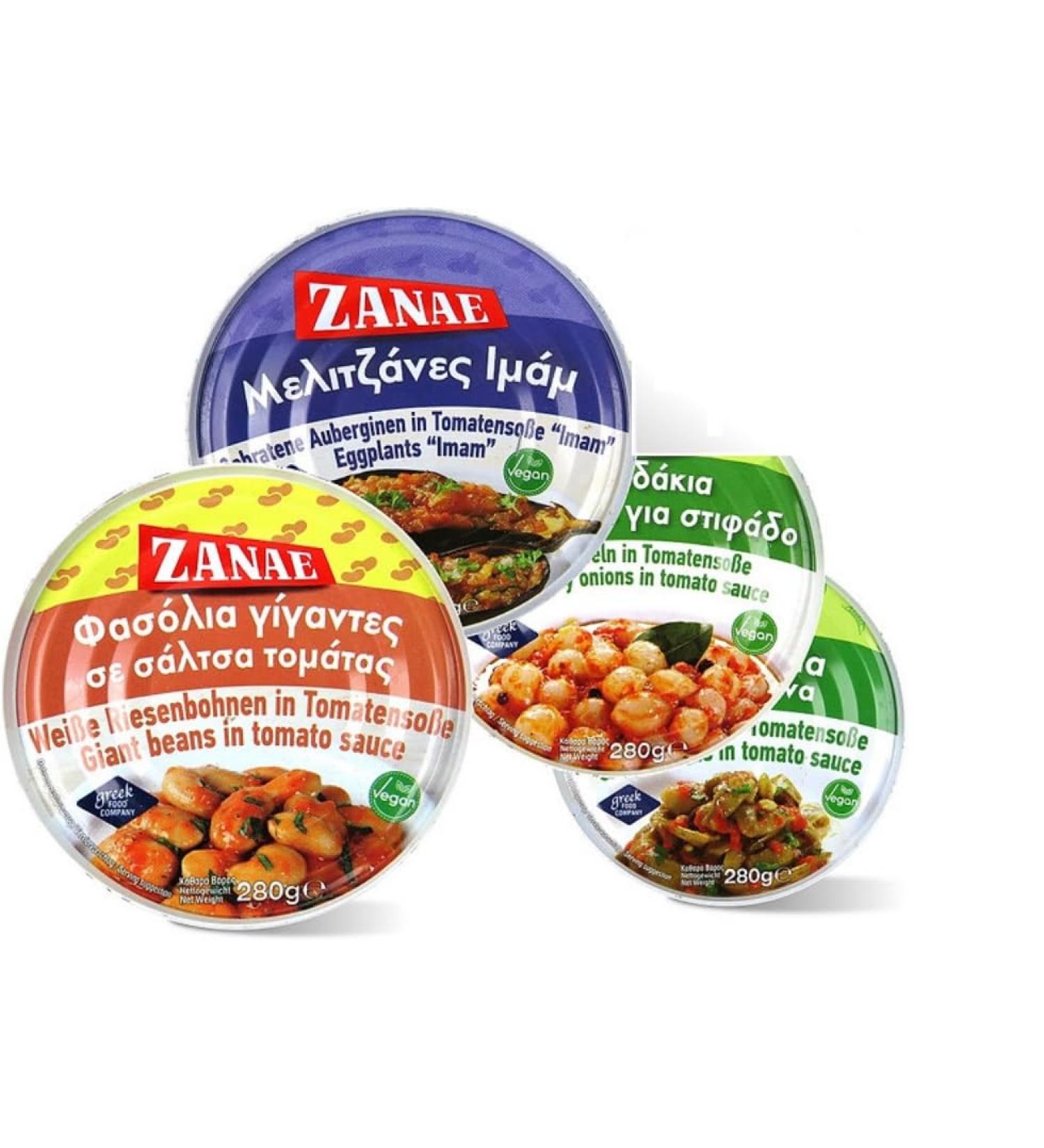  Generisch Set of 4 Greek vegetable storage containers 280g - Buy Online on GoSupps.com