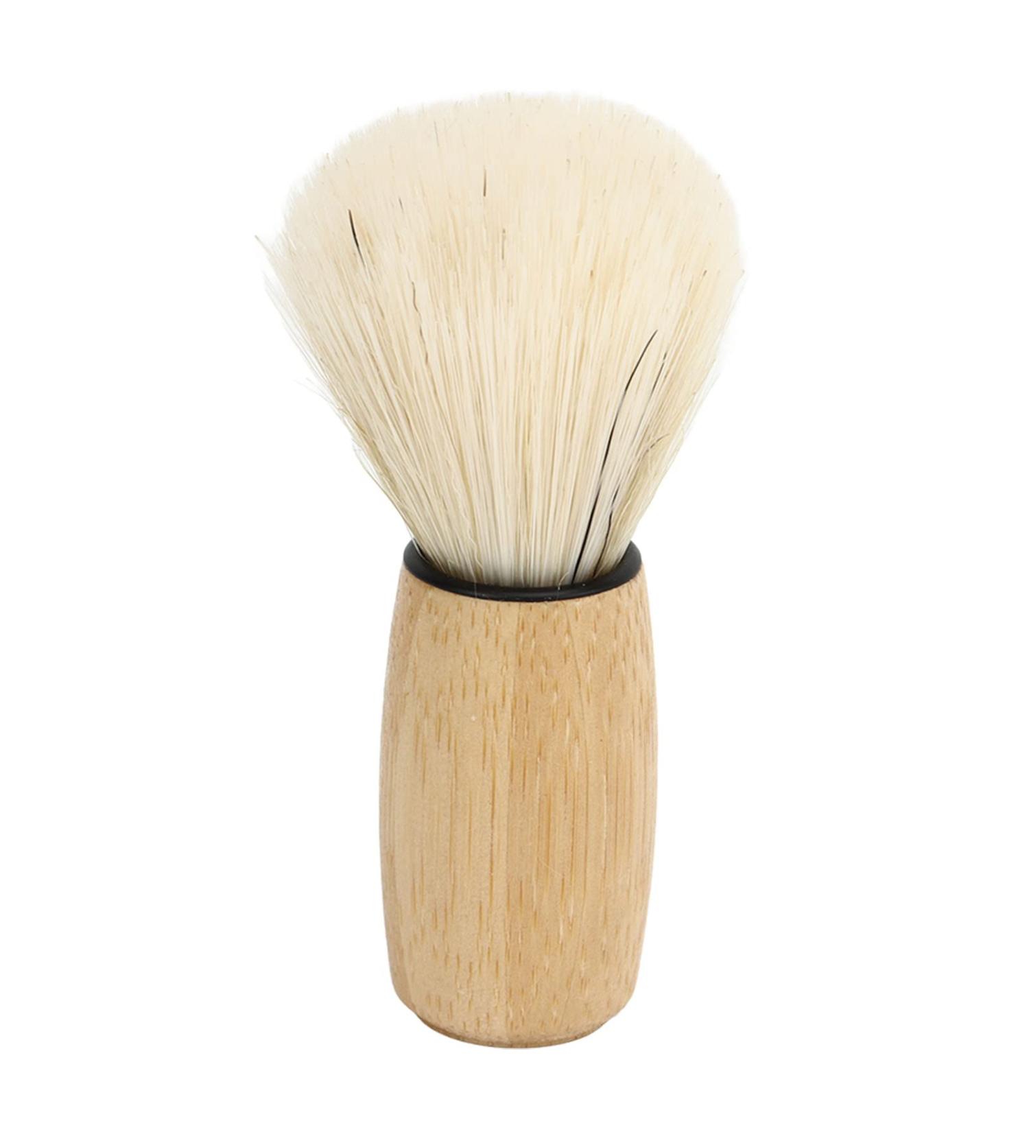 Men's Ergonomic Wooden Shaving Brush | Soft Hair Facial Care Tool for Home Barber Shop - Buy Online on GoSupps.com