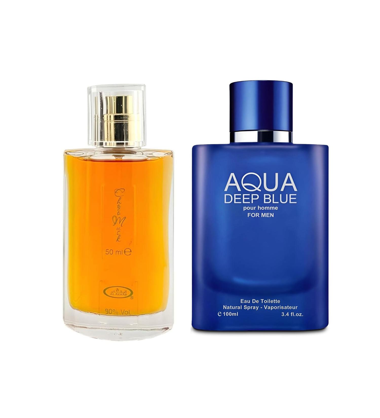 Choco Musk&Aqua Deep Blue Men s Cologne-Rich Chocolate & Musk Eau De Toilette Long-Lasting Scent Perfume for Men Elegant Bottle 3.4 Fl Oz Fragrance for Refined Occasions Choco Musk&Aqua Deep Blue 2.53 Fl Oz (Pack of 2) - Buy Online on GoSupps.com