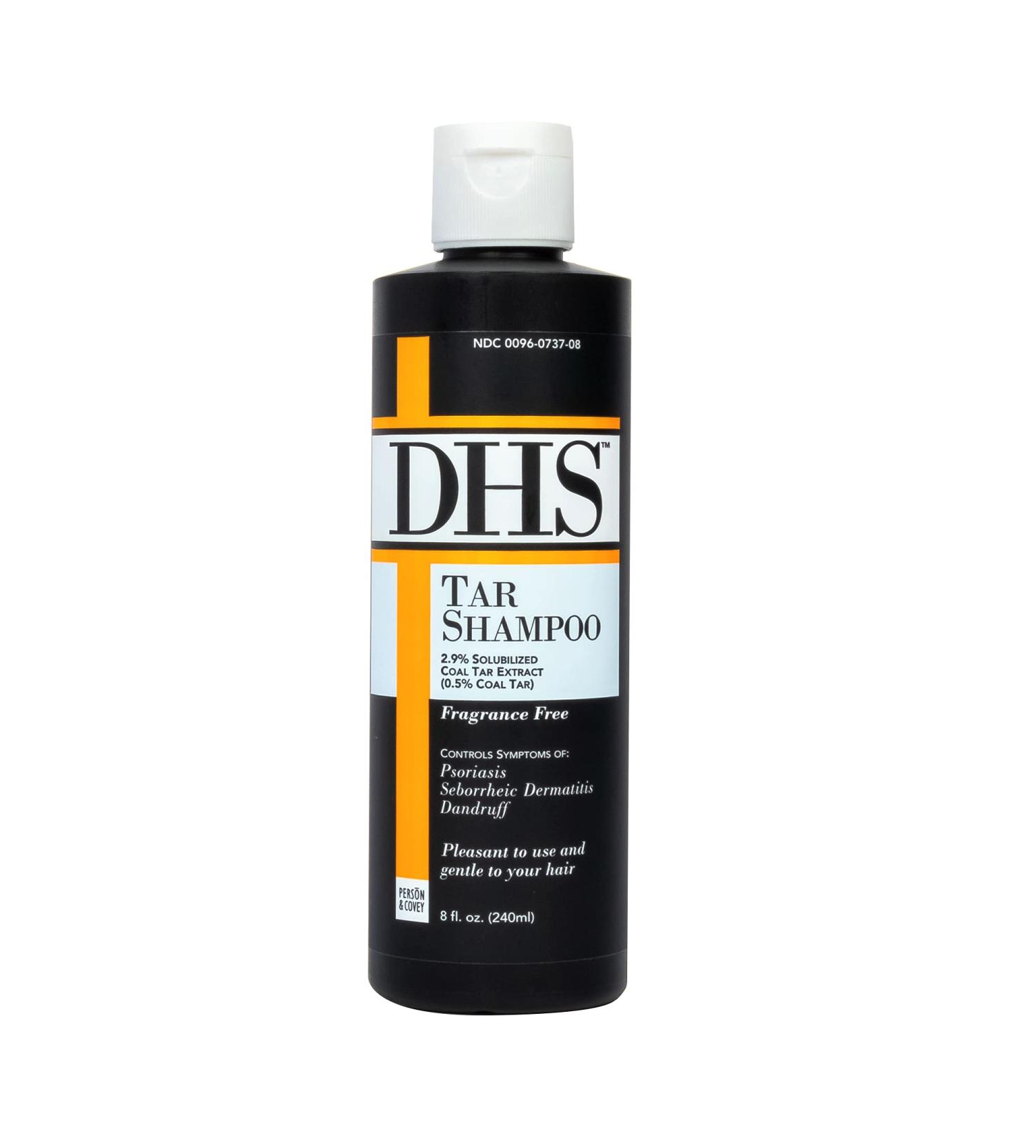 DHS Tar Shampoo 8oz - Effective Treatment for Dandruff and Psoriasis - Buy Online on GoSupps.com