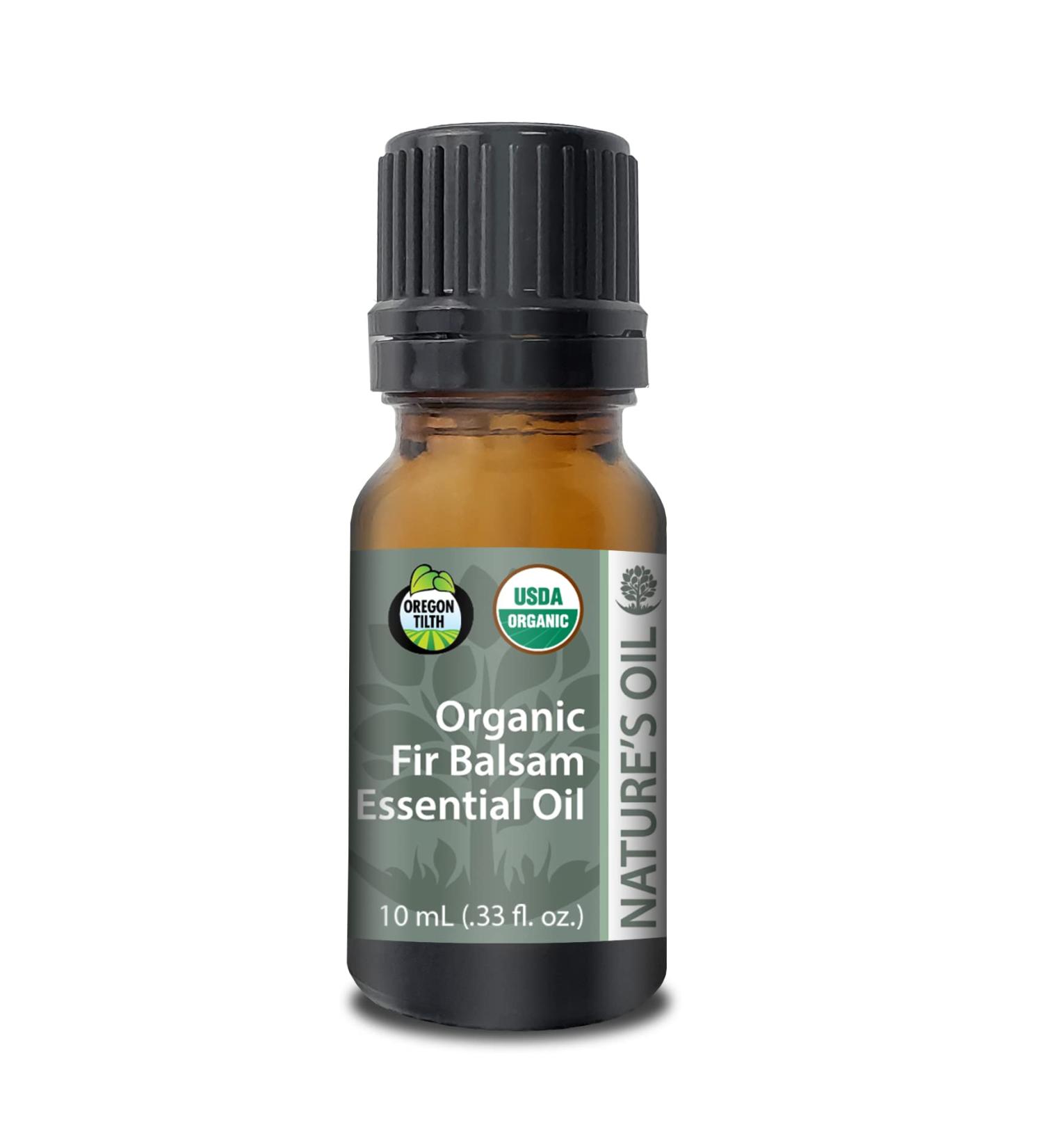 Nature's Oil - 10ml Certified Organic Fir Balsam Essential Oil Pure Therapeutic Grade - Buy Online on GoSupps.com