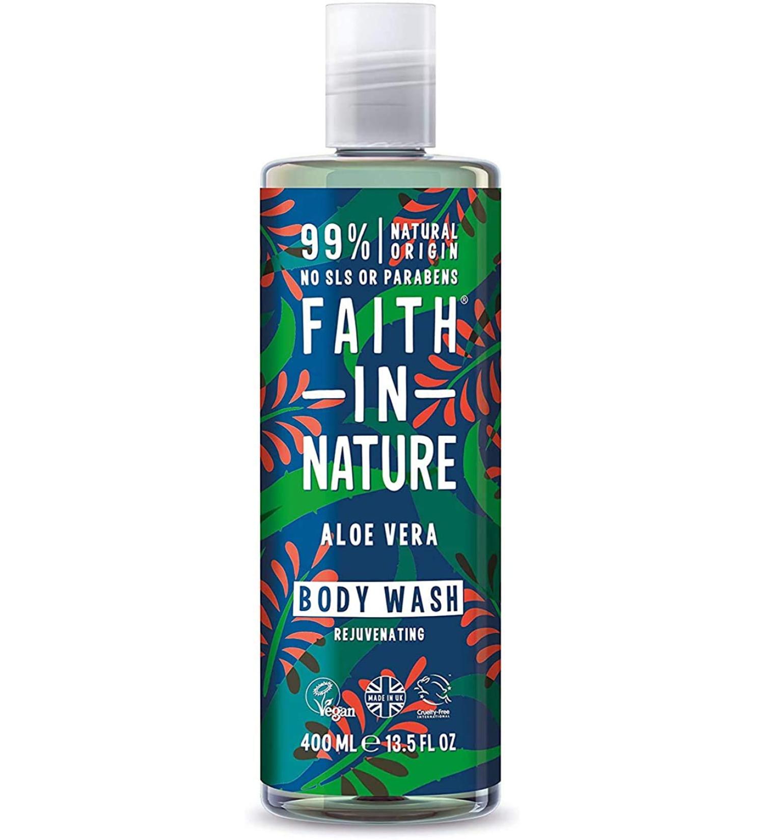 FAITH IN NATURE Faith In Nature 2-pack of foaming shower gels with aloe vera 400 ml
