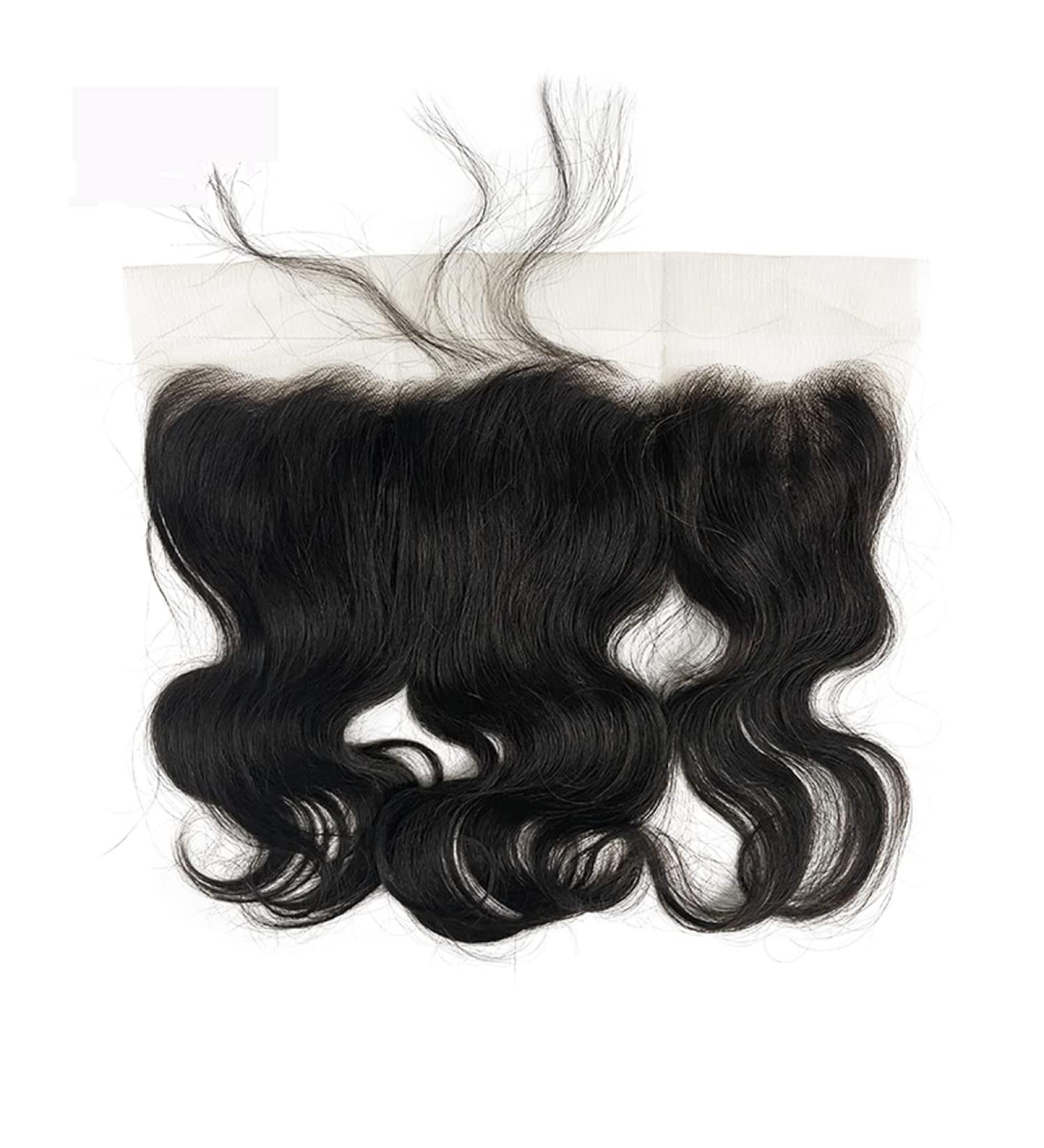 13X4 Frontal Closure Human Hair Closure Straight 13x4 Lace Frontal Closure Brazilian Hair Pre Plucked Swiss Lace Ear to Ear Bleached Knots Natural Color 10 Inch - Buy Online on GoSupps.com