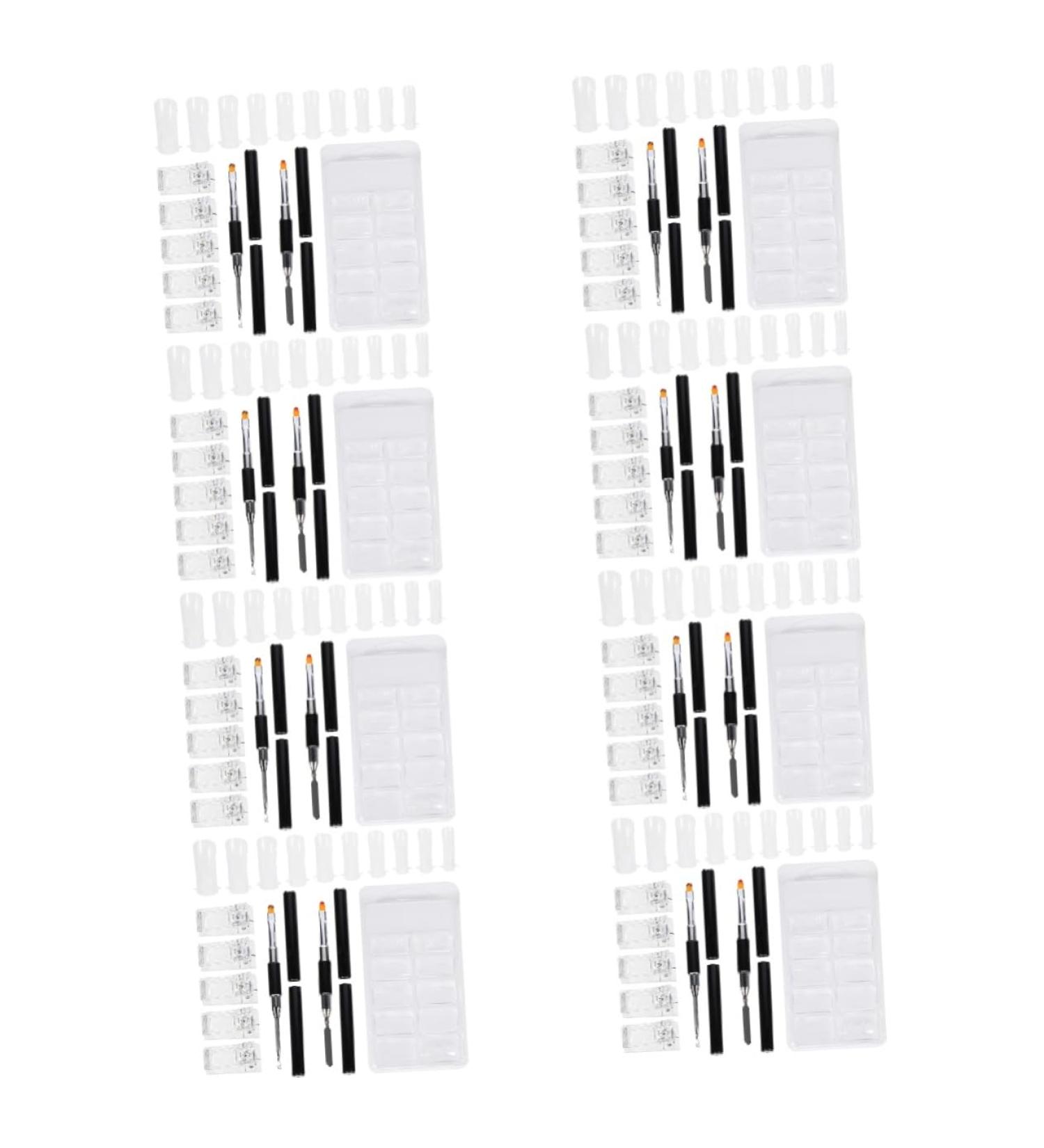 FOMIYES 8 Sets Nail Extension Set Flamingo Scrunchies Clips Nail Kits Nails Accessories Nail Art Accessories Gripedge LED Builder Clamps DIY Tools Clip Accessories Manicure Aluminum Alloy - Buy Online on GoSupps.com