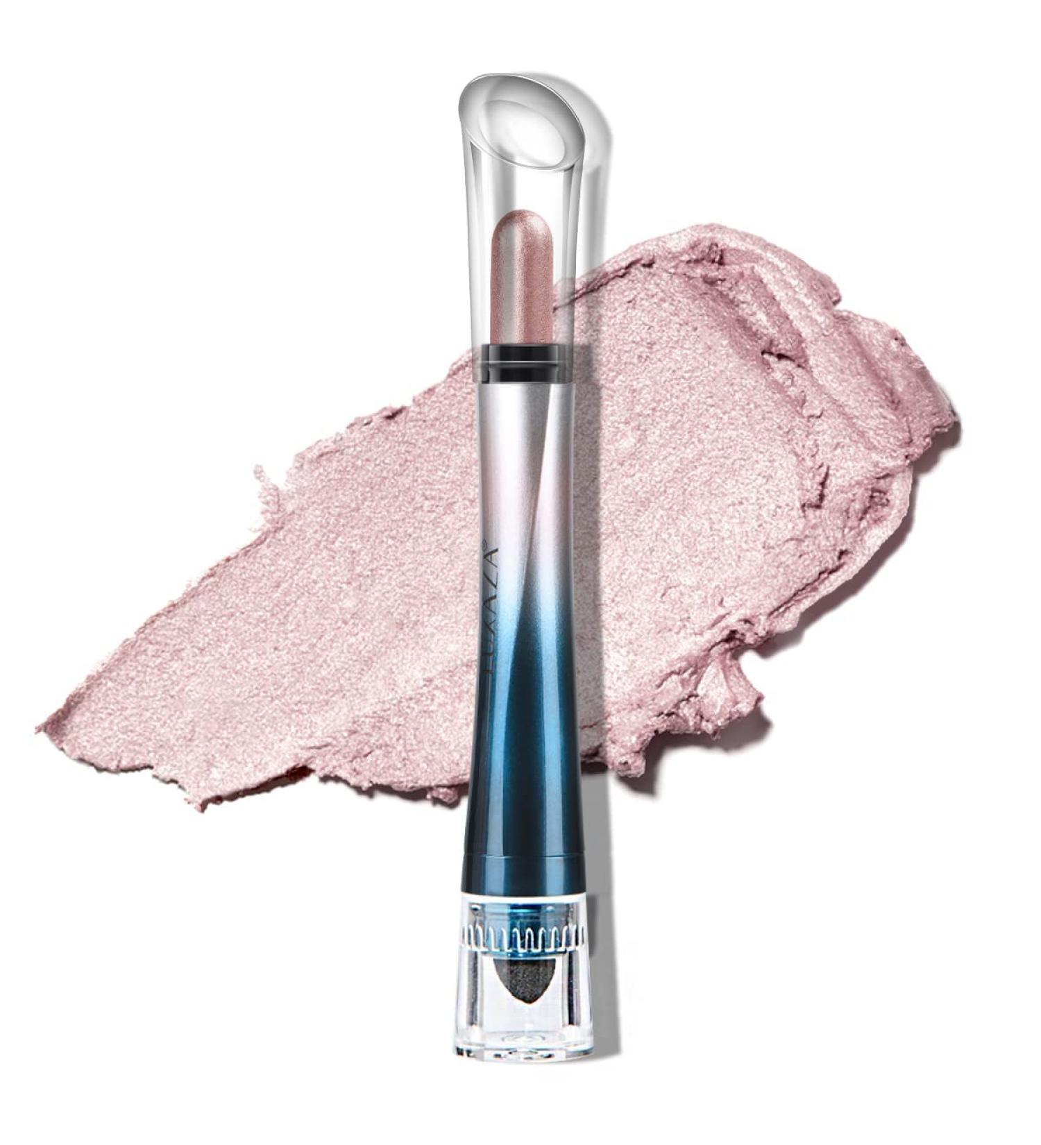 LUXAZA 24H Longwear Shimmer Primrose Pink Cream Eyeshadow Stick | Waterproof Eye Brightener & Highlighter Makeup Stick - 1PCS - Buy Online on GoSupps.com
