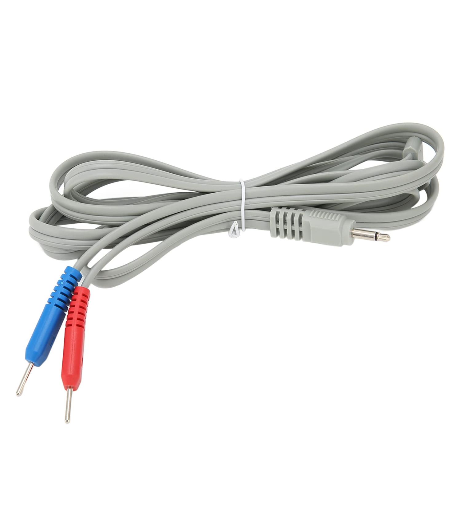 Electrode Cable for Massage Devices | 2 in 1 Pin Base Contact | Universal Compatibility with TENS & EMS Electrotherapy - Buy Online on GoSupps.com