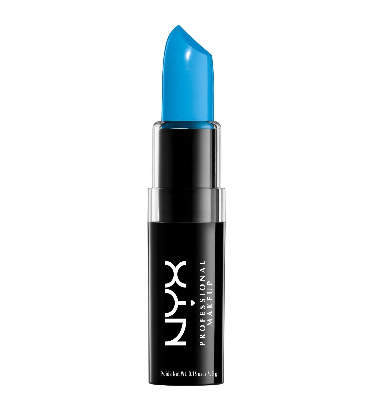NYX Macaron Pastel Lippies Lipstick in Blue Velvet - MALS04 Electric Blue 4.5g - Buy Online on GoSupps.com