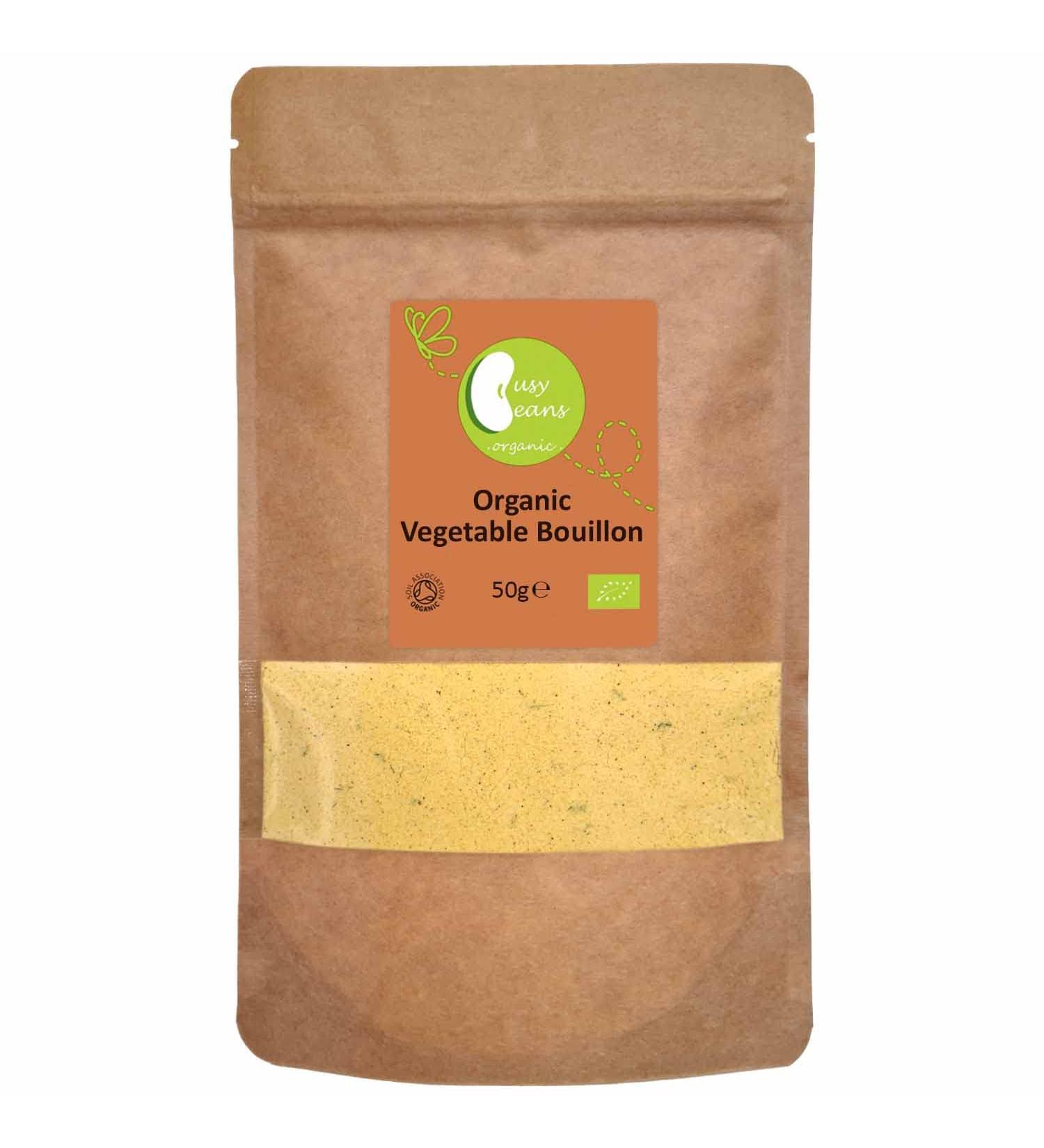 Organic Vegetable Bouillon - Certified Organic - by Busy Beans Organic (50g) - Buy Online on GoSupps.com