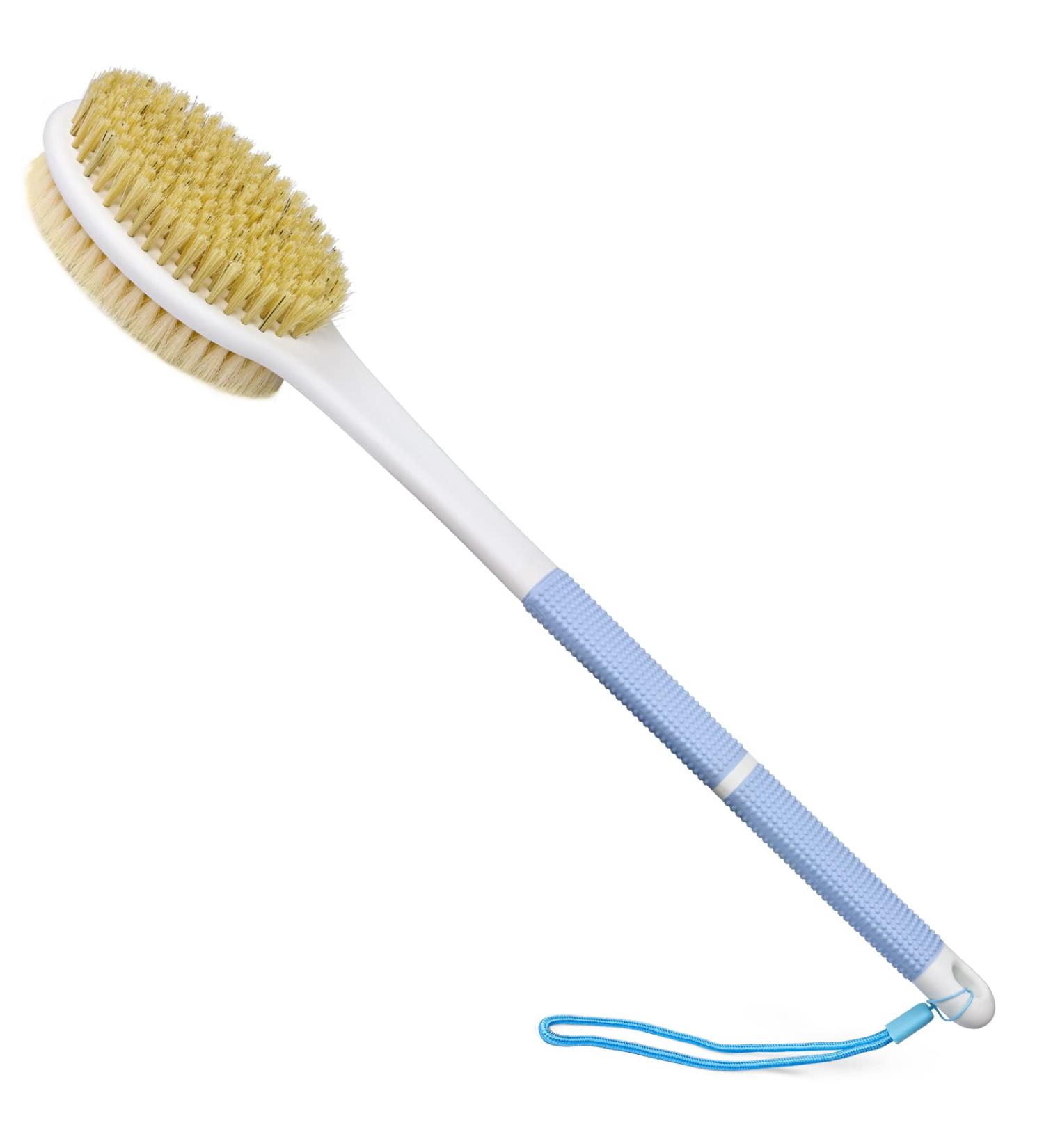 Horjor Long Handle Back Scrubber Brush - Exfoliating Bath Brush for Men and Women - Buy Online on GoSupps.com