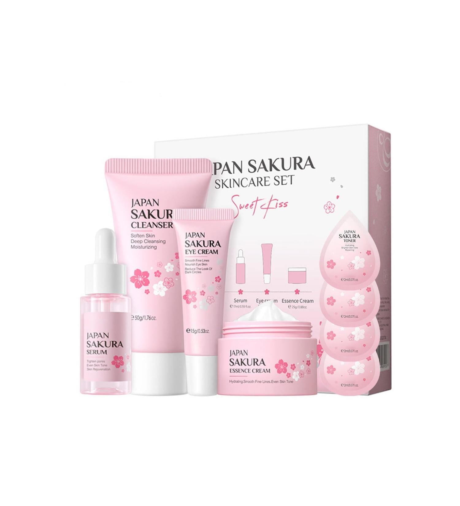 Skincare Gift Set For Teenage Girls Skin Care Sets & Kits for Women Gift Set-Cleanser Toner Serum Eye Serum Essence Serum- Facial Care Sets&Kits for Pores Blackheads Hydrate Moisturize Skin Travel Kit - Buy Online on GoSupps.com