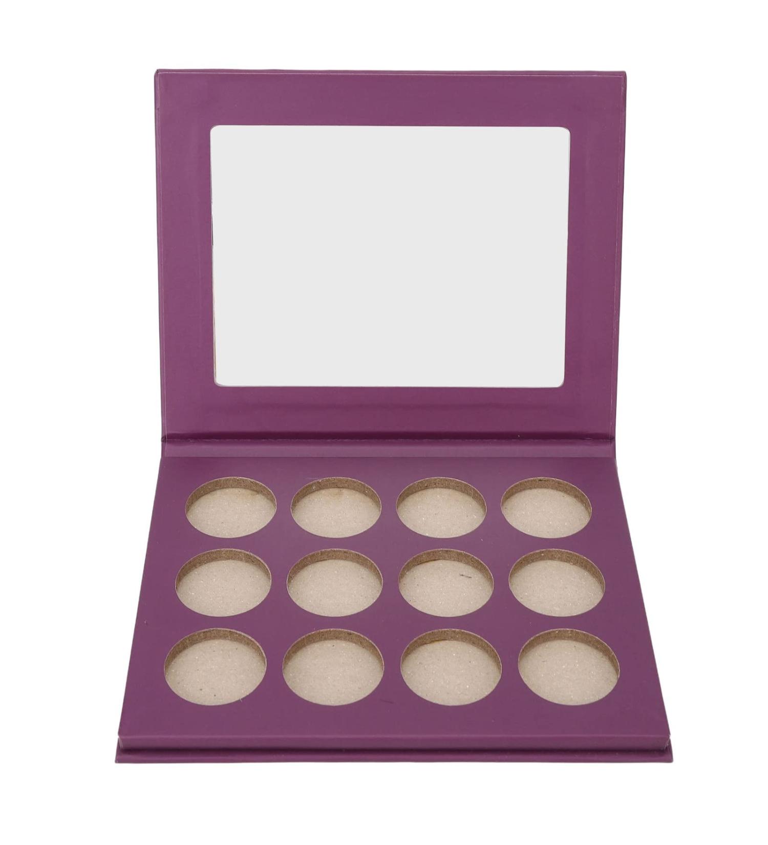 DIY Empty Eyeshadow Empty Eyeshadow BoxDIY Empty Eyeshadow 12 Hole Empty Eyeshadow Palette Portable DIY Makeup Empty Bh Bronzer Palette for Cosmetics Store (Purple) - Buy Online on GoSupps.com
