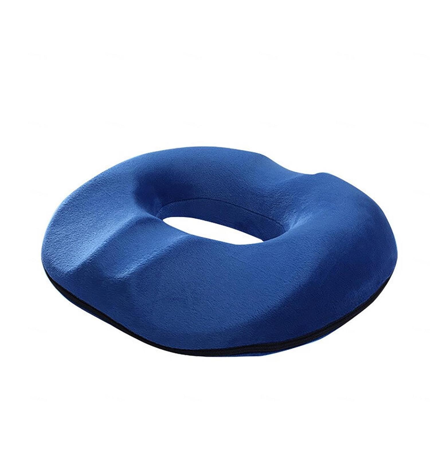 Hemorrhoid Pillow Wheelchair Cushions Premium Memory Foam Washable Donut Seat Cushion for Tailbone Pain Back Pain Relief Blue - Buy Online on GoSupps.com