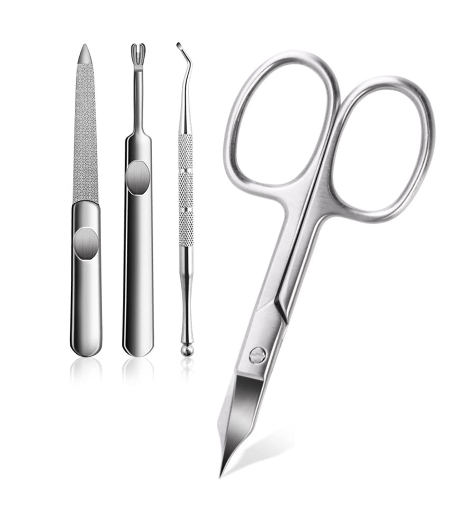 FEIlei Manicure Scissors Stainless Steel Nail Scissors Nail Clipper Trimmer Nail Tools - Buy Online on GoSupps.com