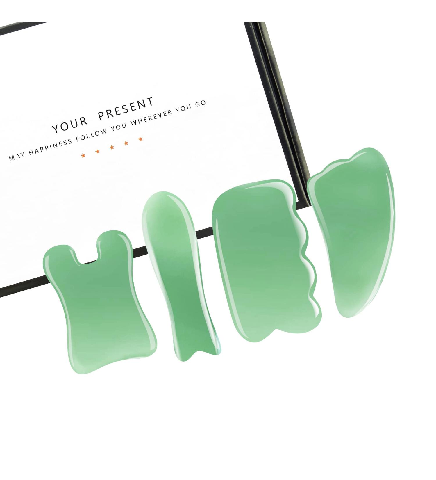 Zipsten Guasha Massage Tool Set - Facial & Body Gua Sha Tools for Acupuncture Therapy, Trigger Point Treatment, and Slimming - Buy Online on GoSupps.com