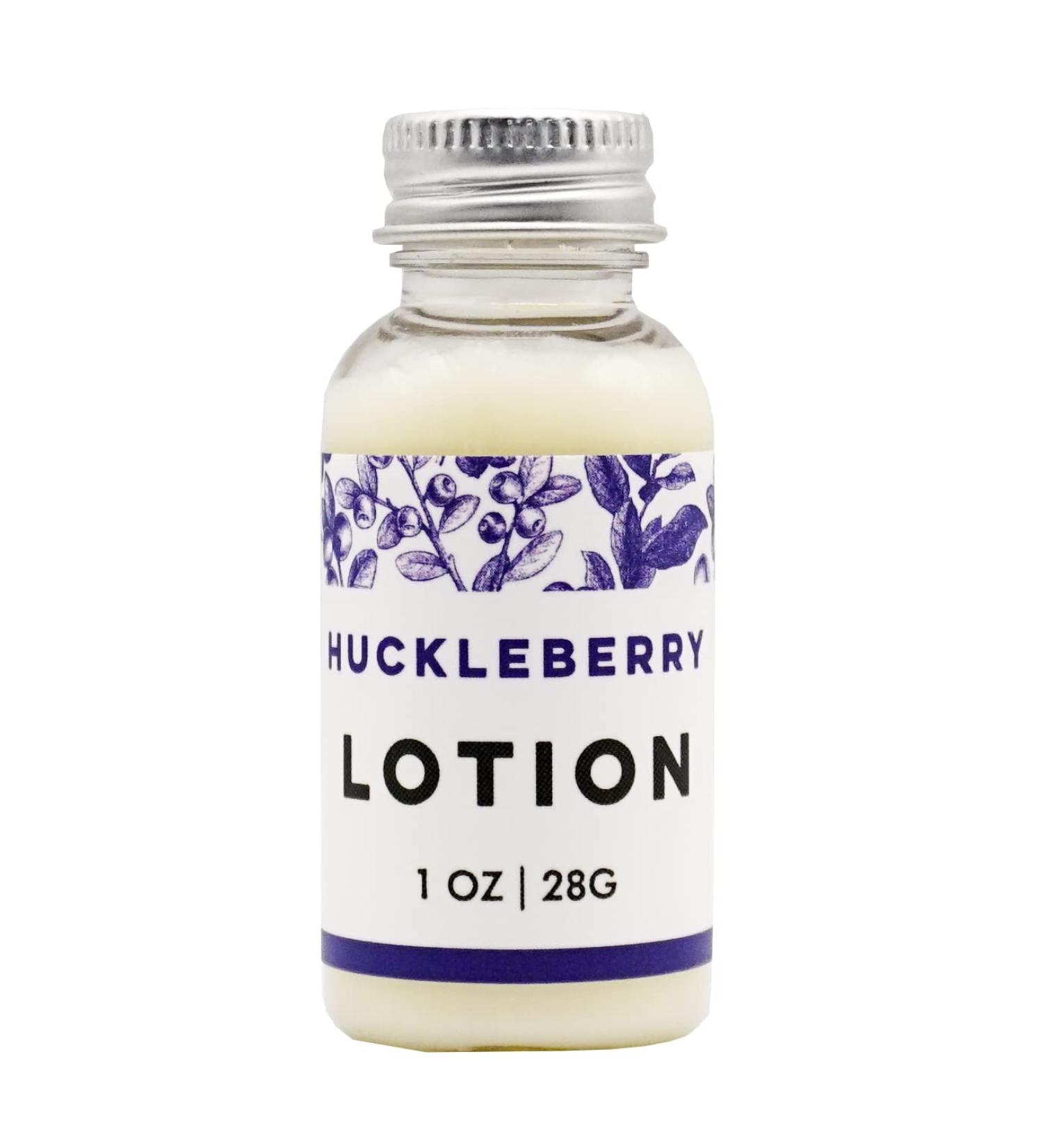 Huckleberry Lotion for Dry Skin - All-Natural 1oz | Hypoallergenic & Hydrating - NATURE'S APOTHECARY by DAYSPA Body Basics | USA Made - Buy Online on GoSupps.com