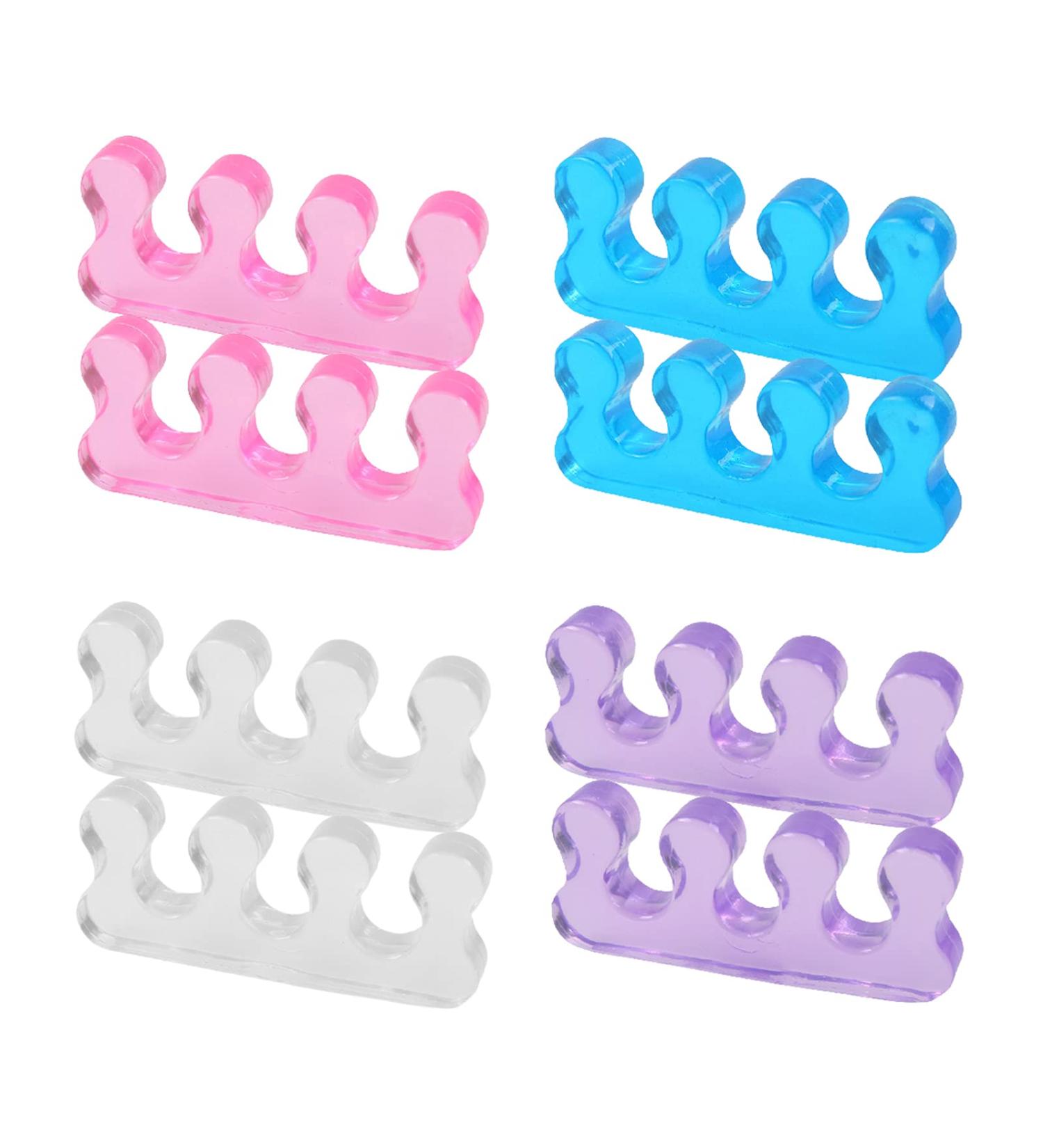 IRCHLYN Toe Separators - Gel Toe Spacers & Dividers for Pedicure - 4 Colors (4 Pairs) - Buy Online on GoSupps.com