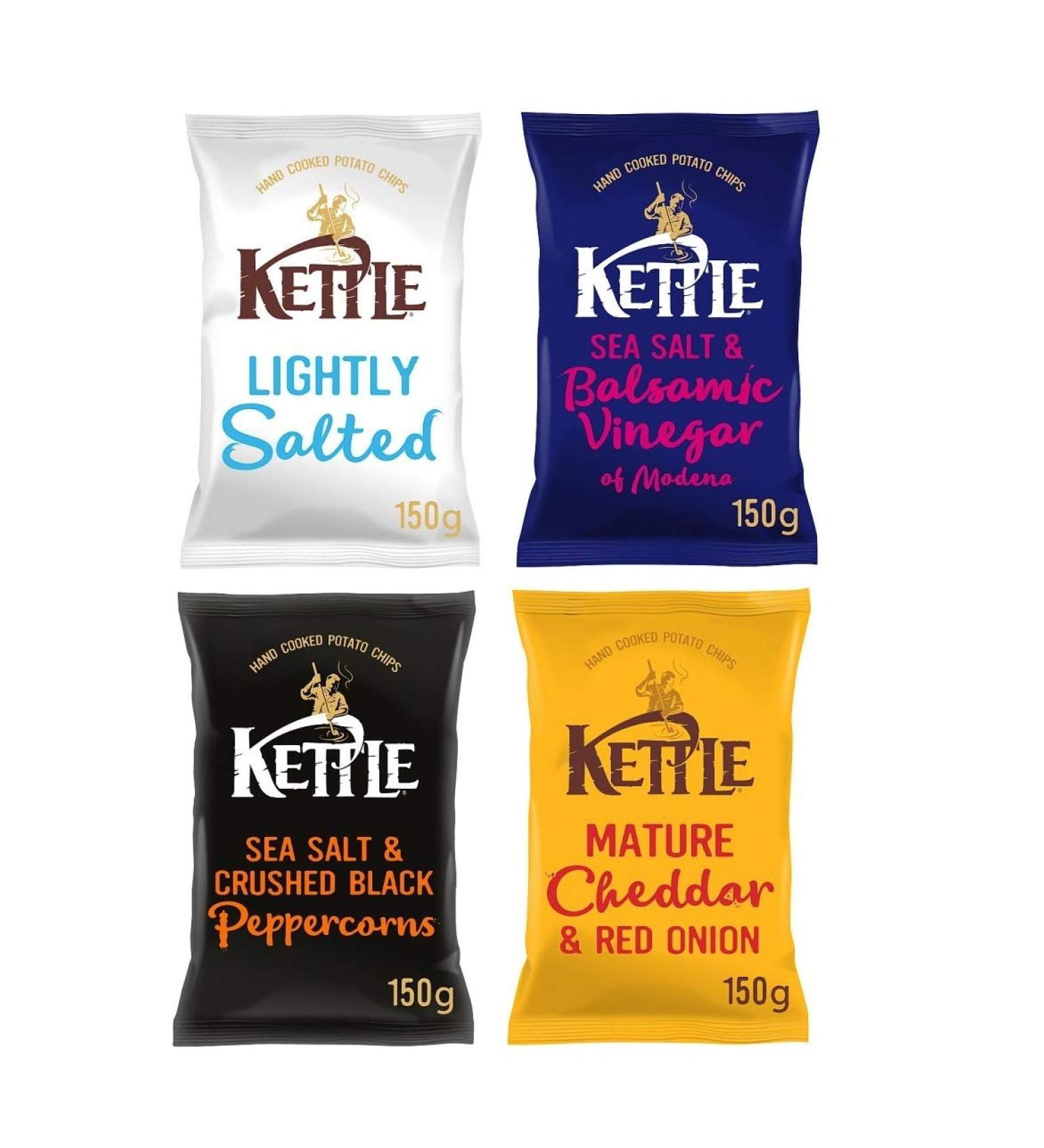  Kettle Chips Kettle Chips Pack of 4 sharing bags (150g) - Buy Online on GoSupps.com