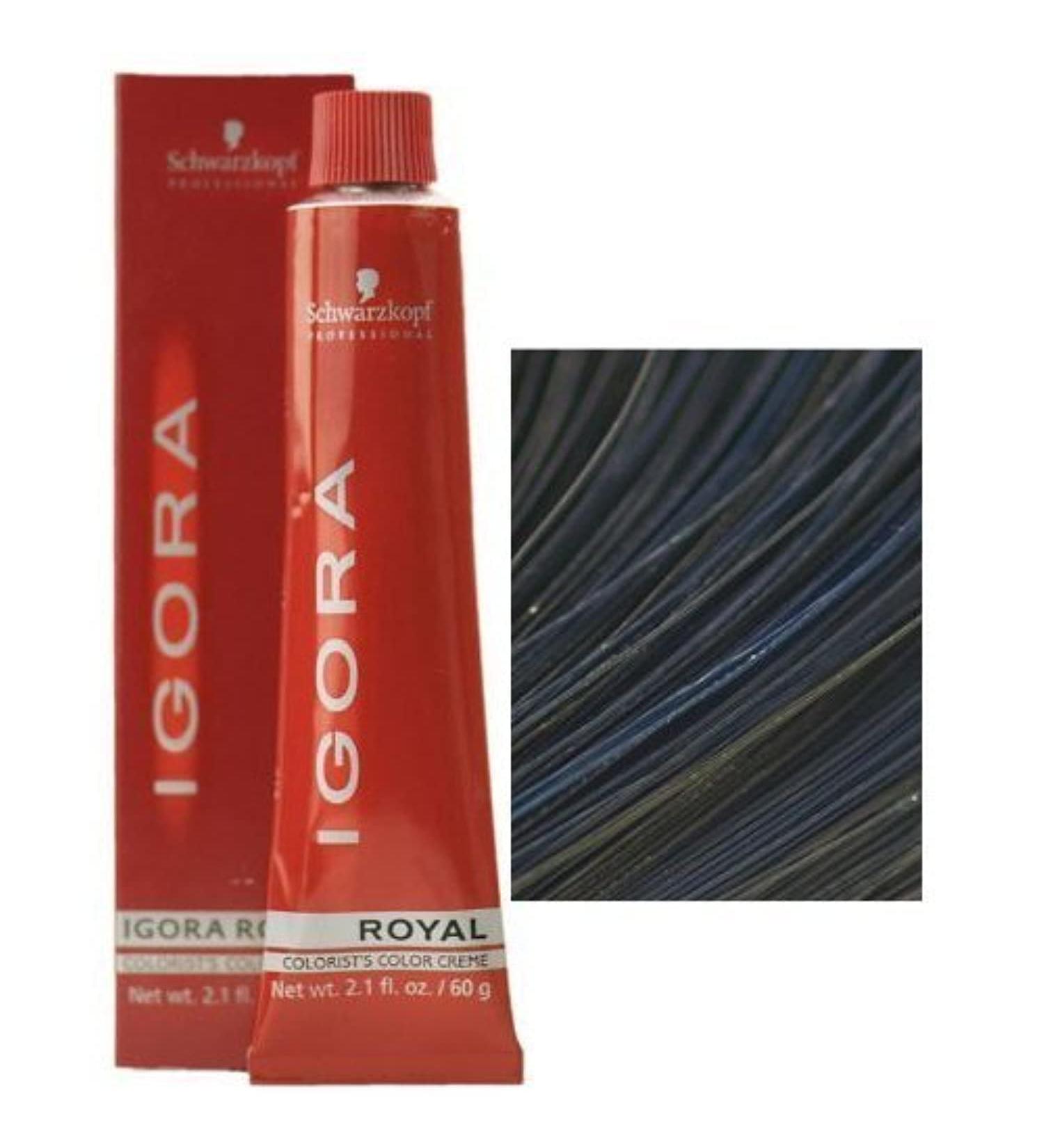 Schwarzkopf Igora Royal Blue Black Permanent Hair Color - 60g / 2.1oz (Pack of 1) - Buy Online on GoSupps.com