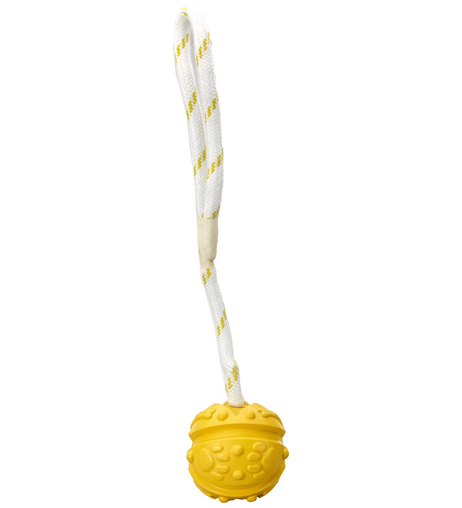 Trixie 33482 Ball on a Rope - Natural Rubber Floats 7/35 cm Assorted Colors | Shop Internationally at Your Store Name  - Buy Online on GoSupps.com