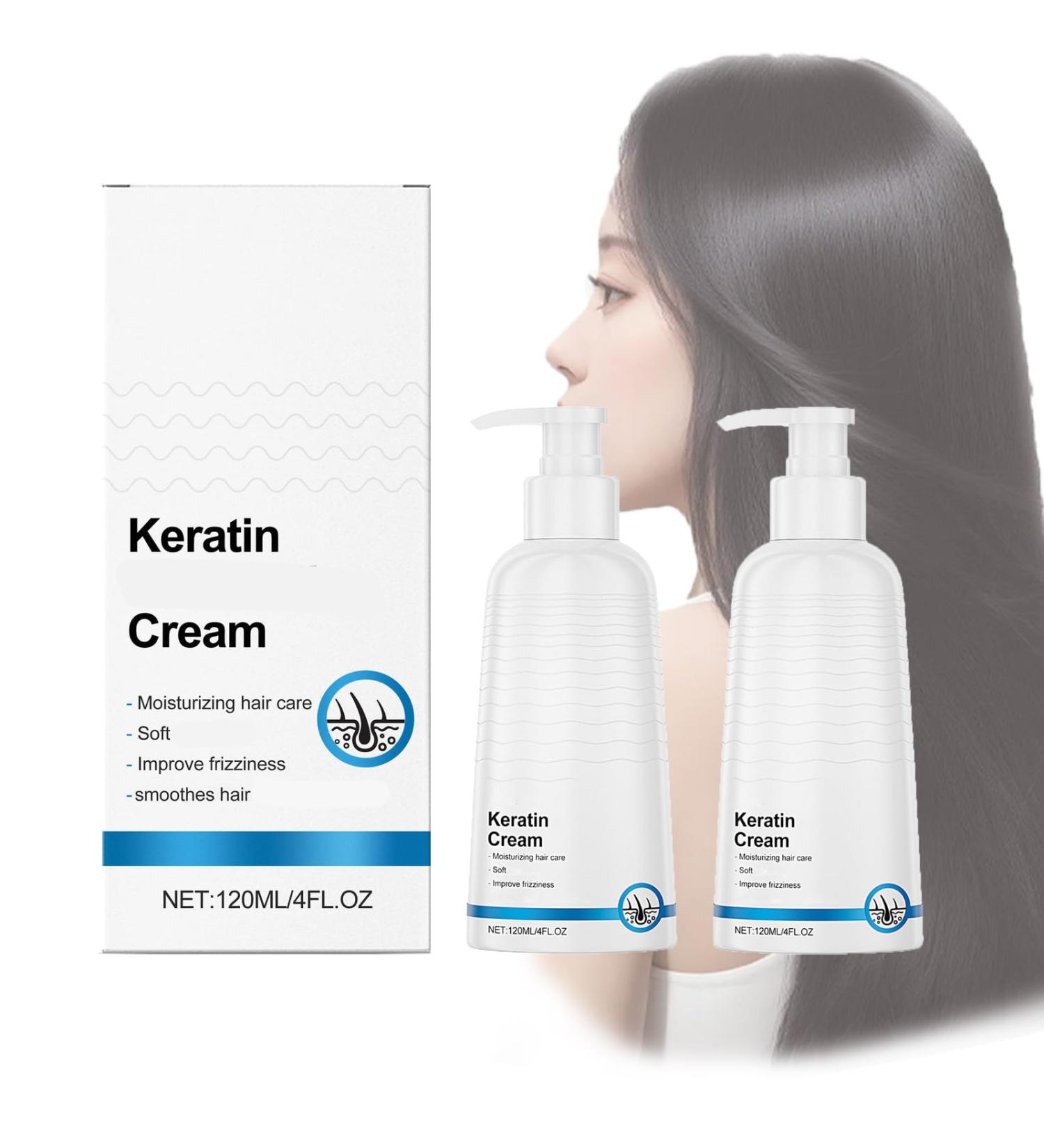  ZLHHRZJX Set of 3 revitalizing keratin creams - For women - Keratin smoothing - Deep moisturizing treatment - Repairs split ends and adds shine - For all hair types - Buy Online on GoSupps.com