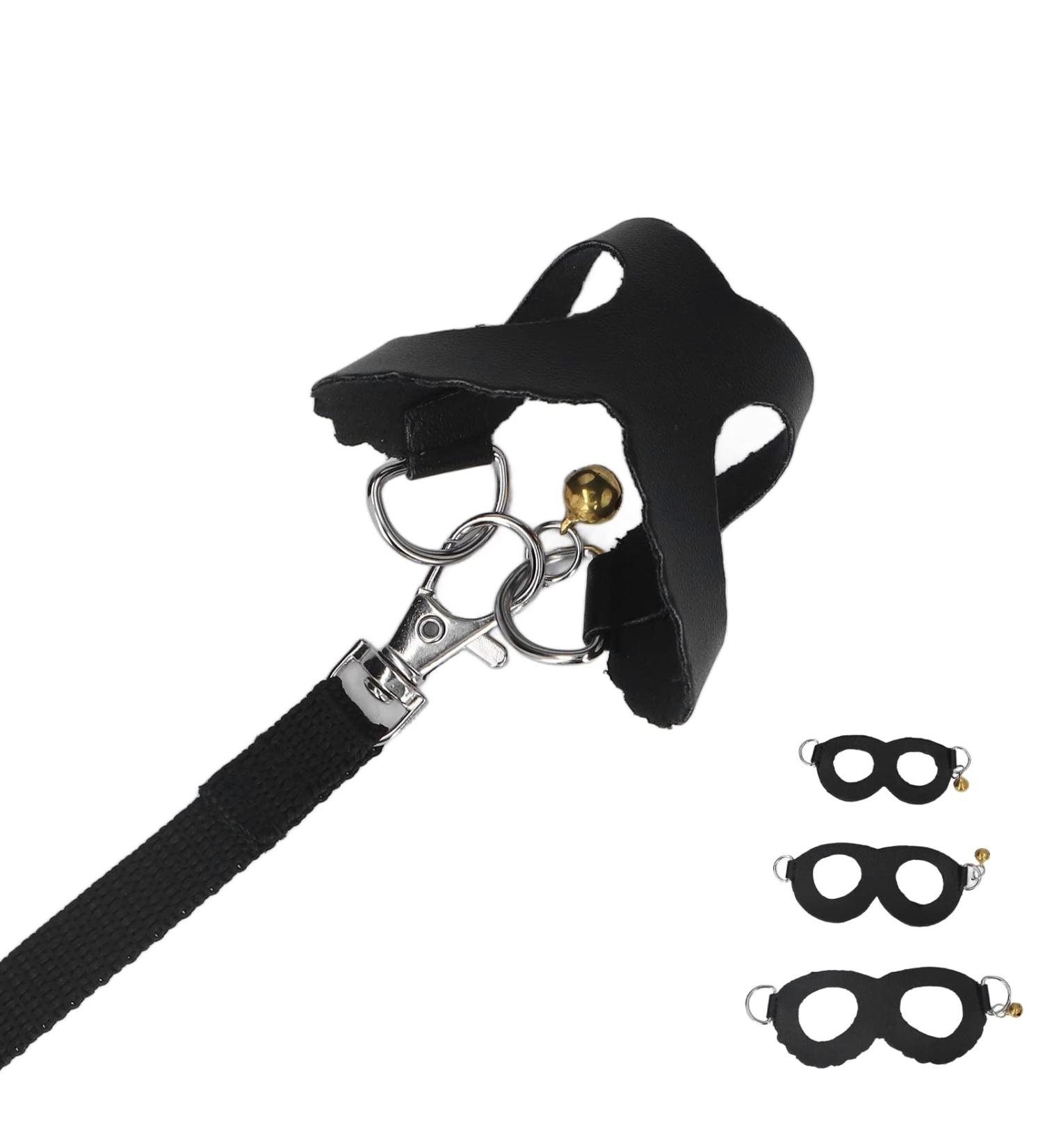 BAOFUYA Hamster Harness and Leash Set - No Pull Guinea Pig, Ferret, Iguana, Bearded Dragon - Black Striped Vest - Buy Online on GoSupps.com