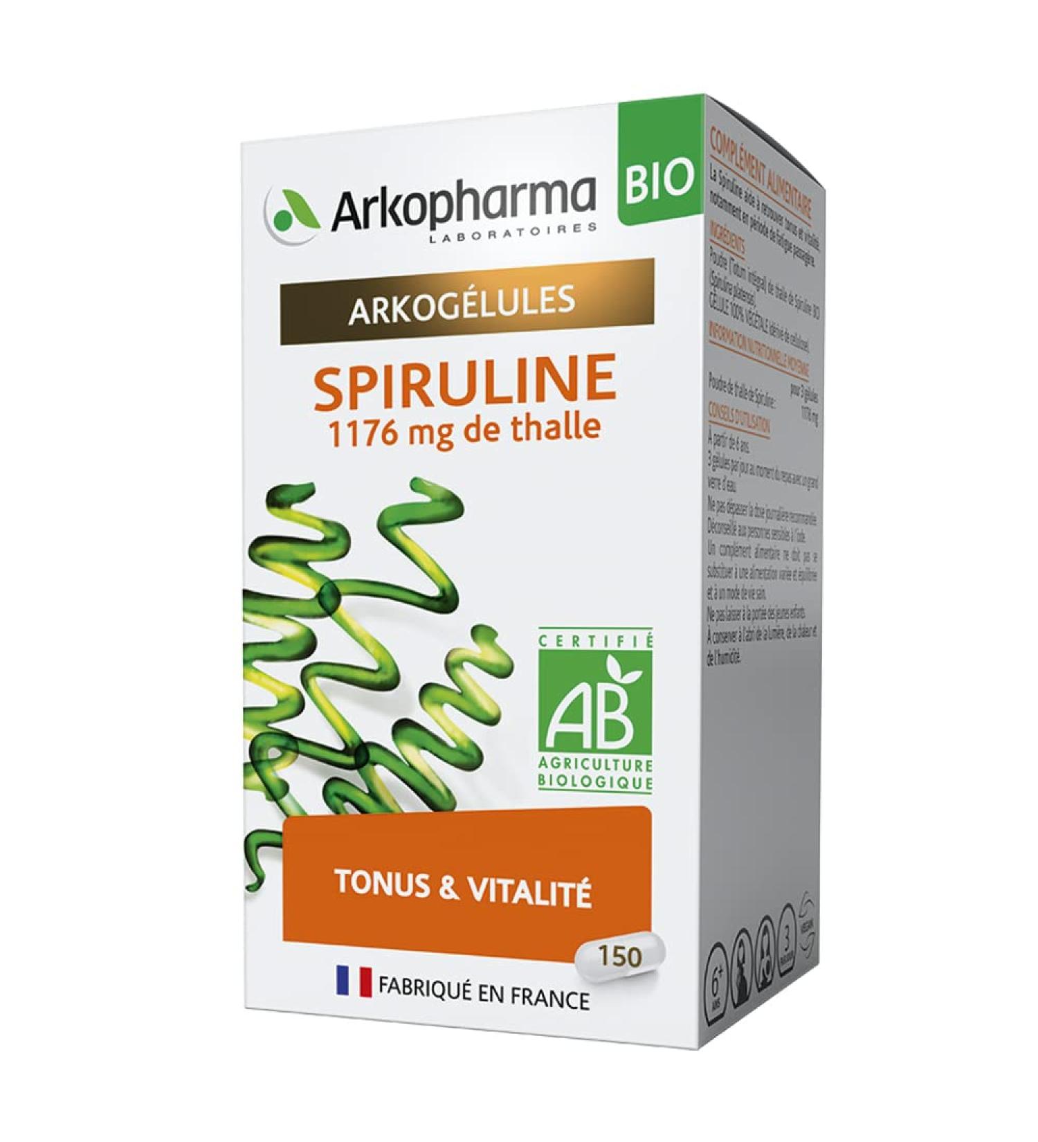 Arkopharma Arko Organic Spirulina Capsules 150 Capsules