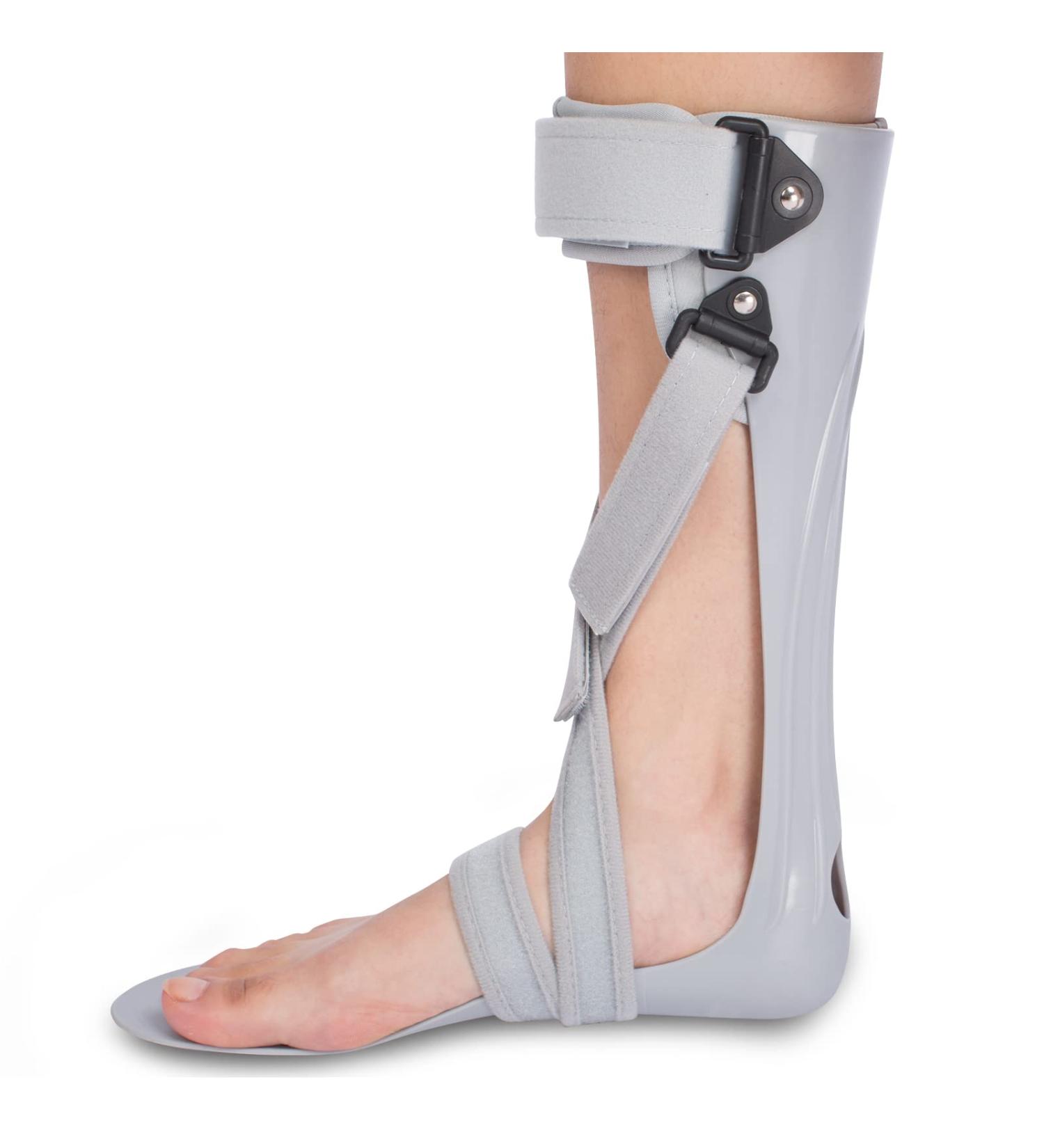AFO Foot Drop Brace Splint - Small-Left - For Stroke Hemiplegia - Wear with Shoes or Sleep Comfortably - Buy Online on GoSupps.com