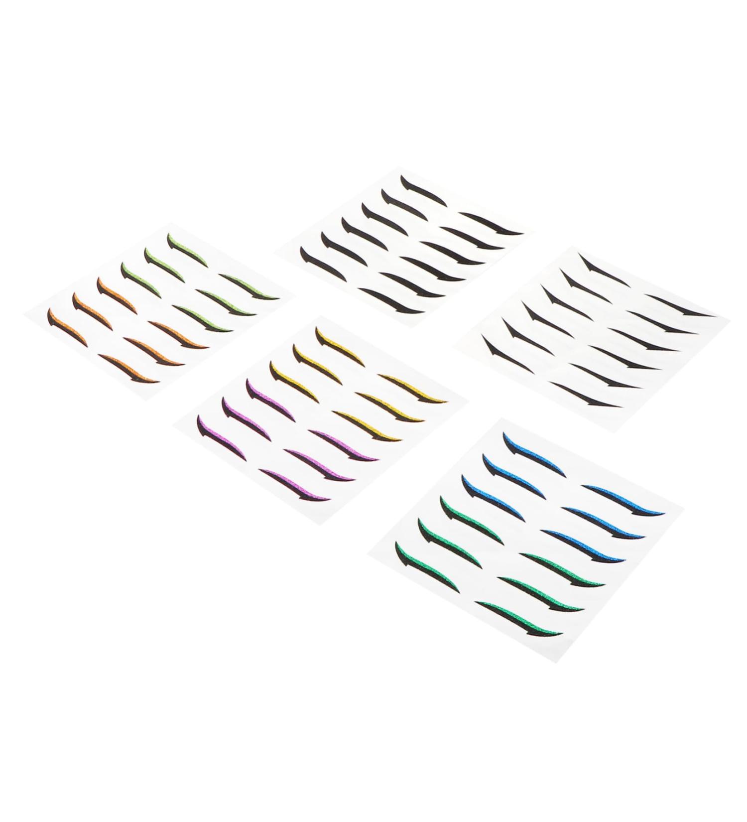 DRESSOOS 36 Pairs Glitter Eyeliner Eyeshadow Tape Eye Makeup Tools Double Eyelid Tapes Eyeliner Decal Sticker - Buy Online on GoSupps.com