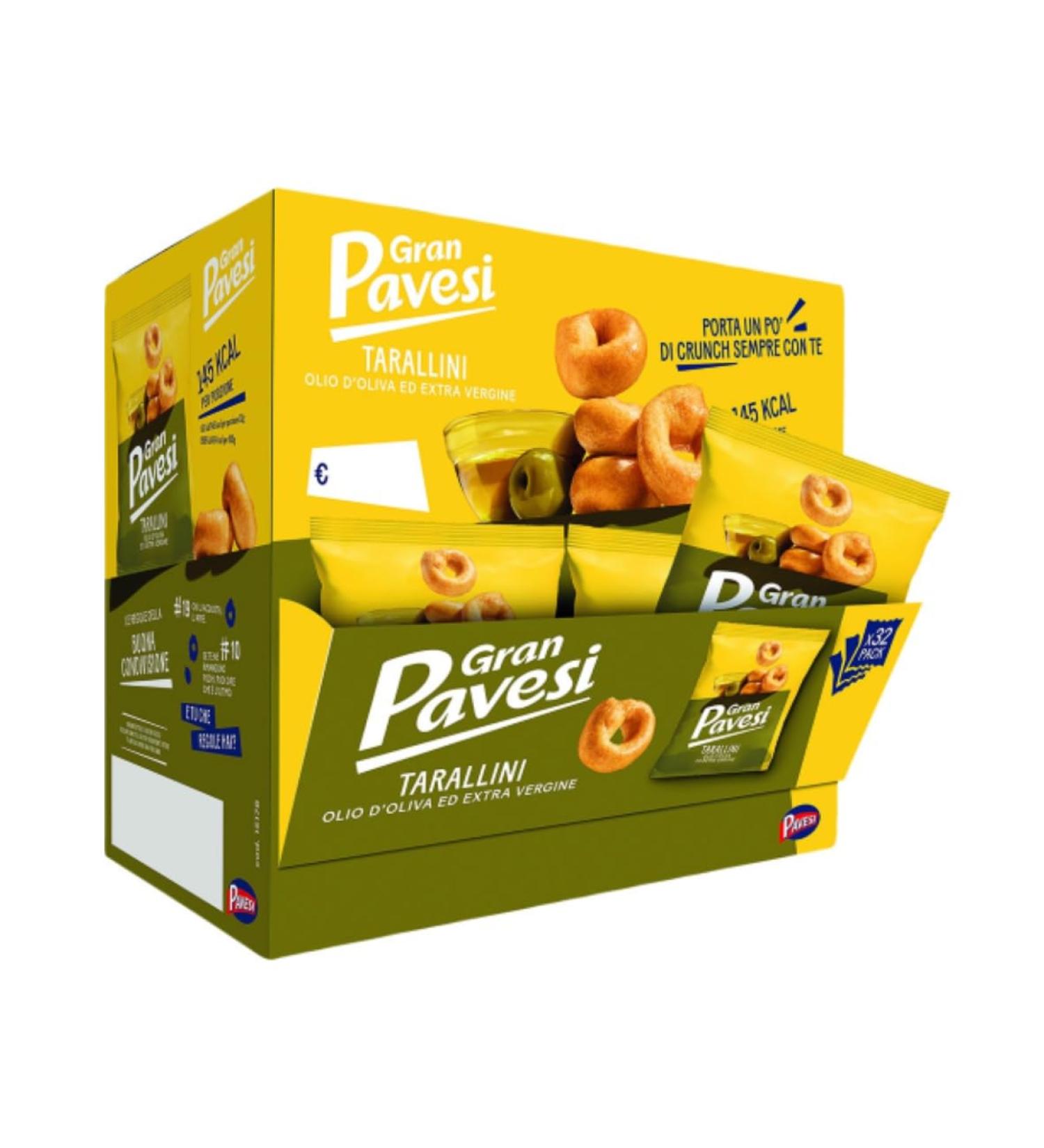 Idea TARALLI PAVESI TARALLI HUILE EVO 32 MONOPORTIONS OF 32 g OLIVE OIL