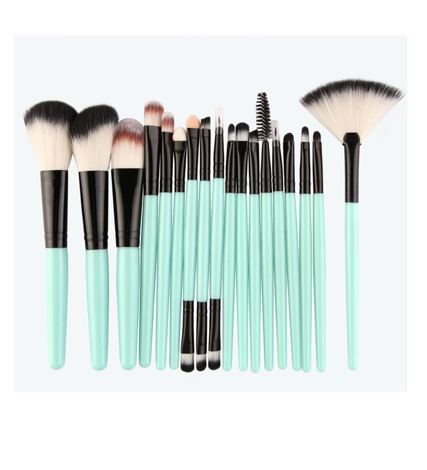 18-Piece Makeup Brush Set - Blush Eye Shadow Lip Brushes | Beauty Kit for Flawless Application - Buy Online on GoSupps.com