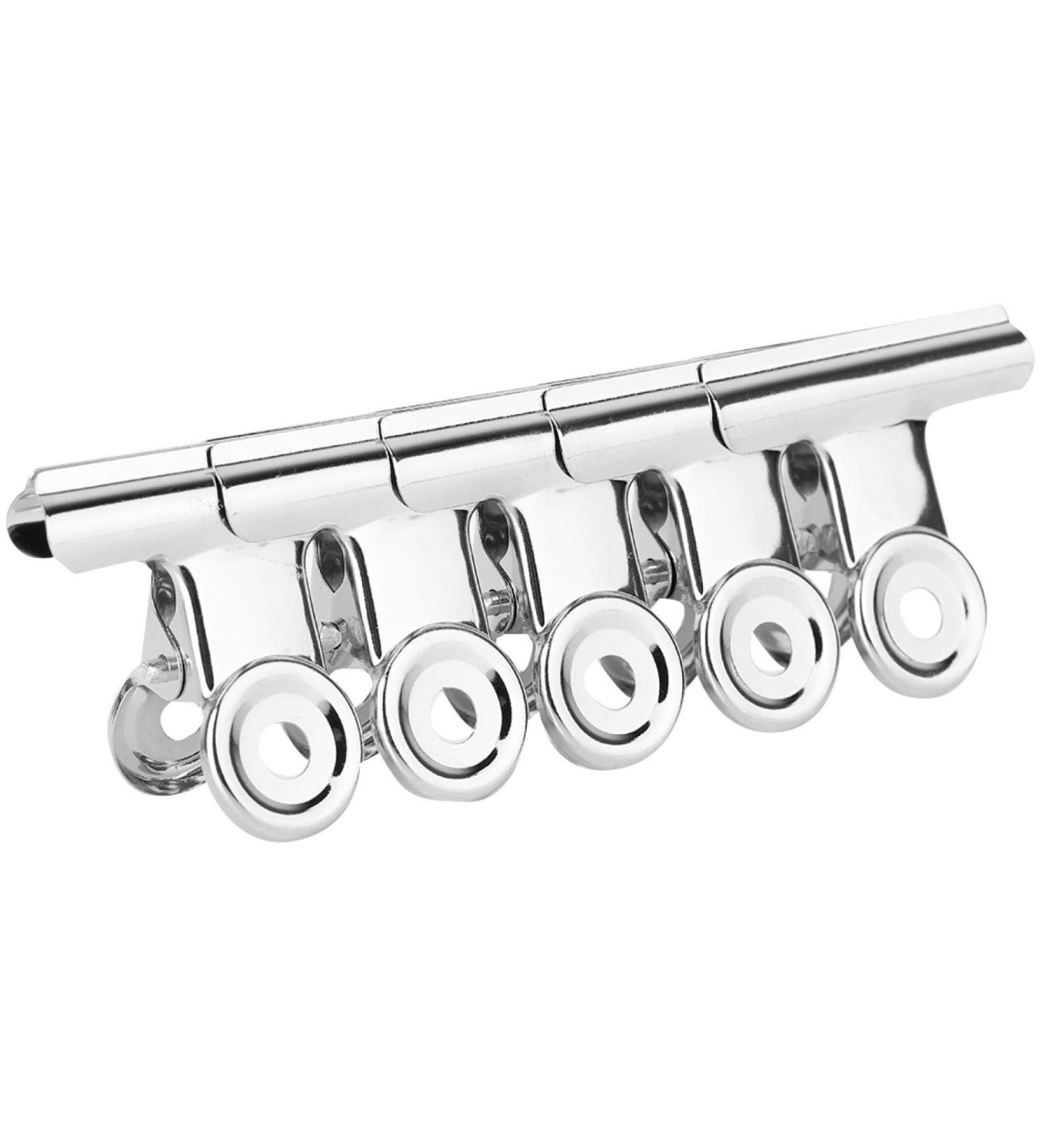 Nail Art Accessories - 5 Silver Manicure Clips for Thin & Long Nails | Nail Extension Tool - Buy Online on GoSupps.com