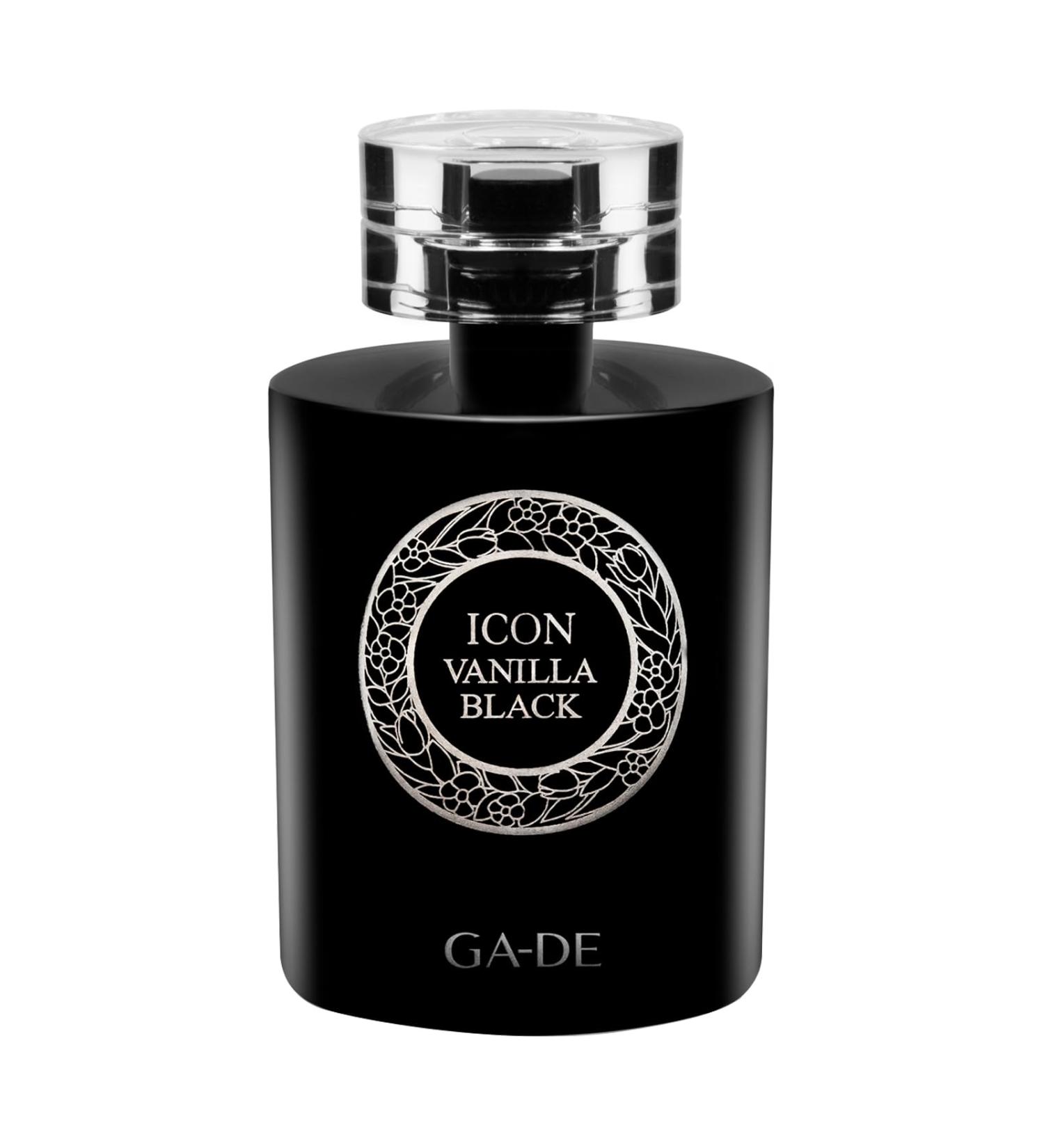 Icon Vanilla Black - EDP Spray Perfume for Women - Warm Smoky - Vanilla Notes Spiced Accords of Amber Sandalwood - Exotic Fruits - 3.4 oz - Buy Online on GoSupps.com
