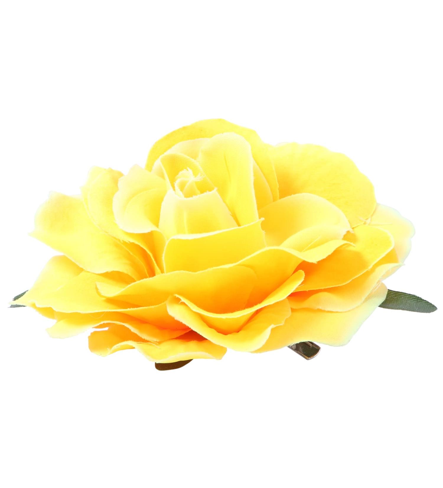 Mikinona 2 1 Bridal Hair Clip Hair Accessories for Women Wedding Wedding Hair Clip Mexican Hair Flowers Large Flower Pin up Rose Flower Hair Clip Yellow Artificial Flower Hairpin Hair Comb medium Giallo - Buy Online on GoSupps.com