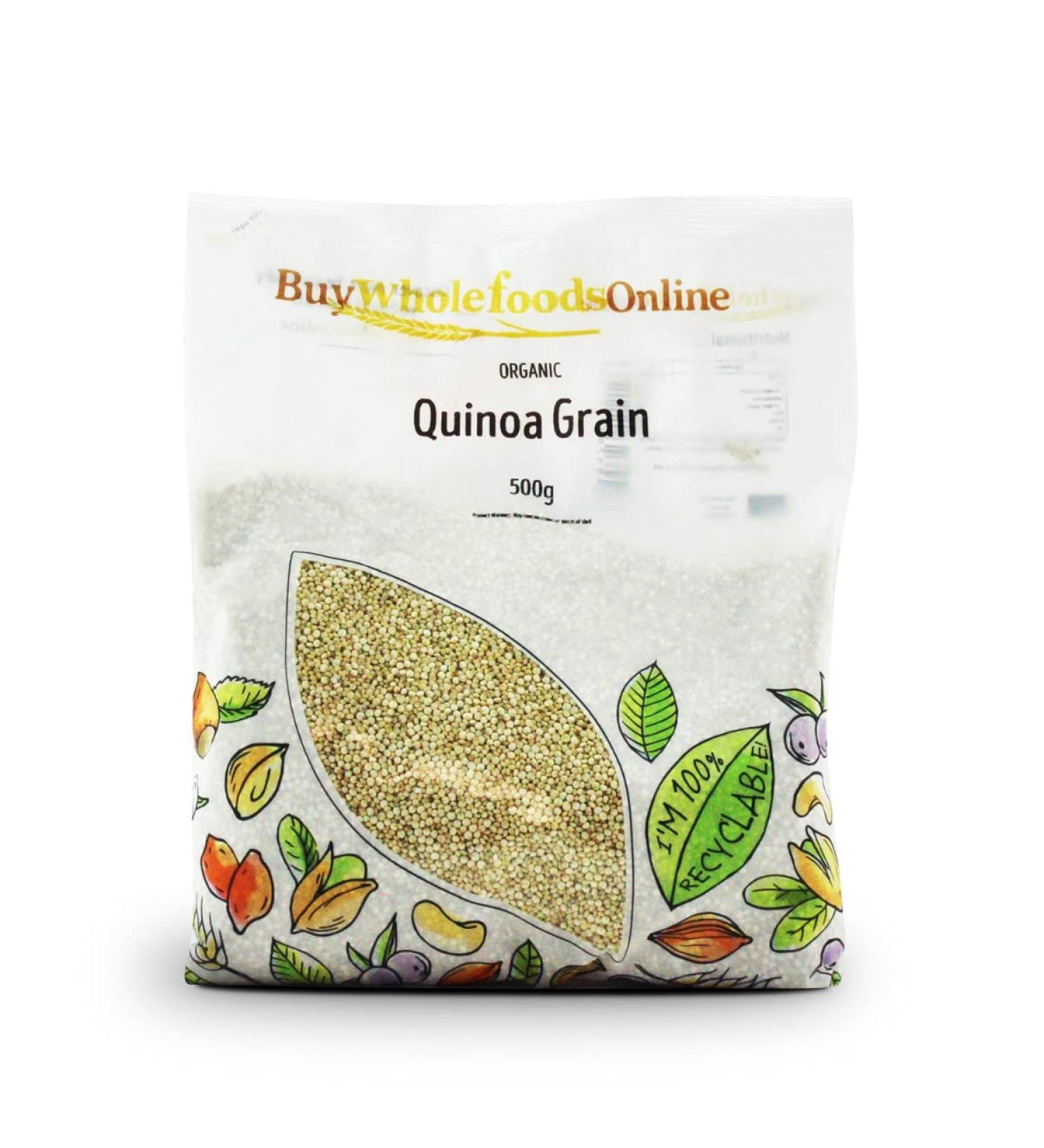 Organic Quinoa Grain 500g (BWFO) Popular Protein Rich Grain Great for a Healthy Lifestyle