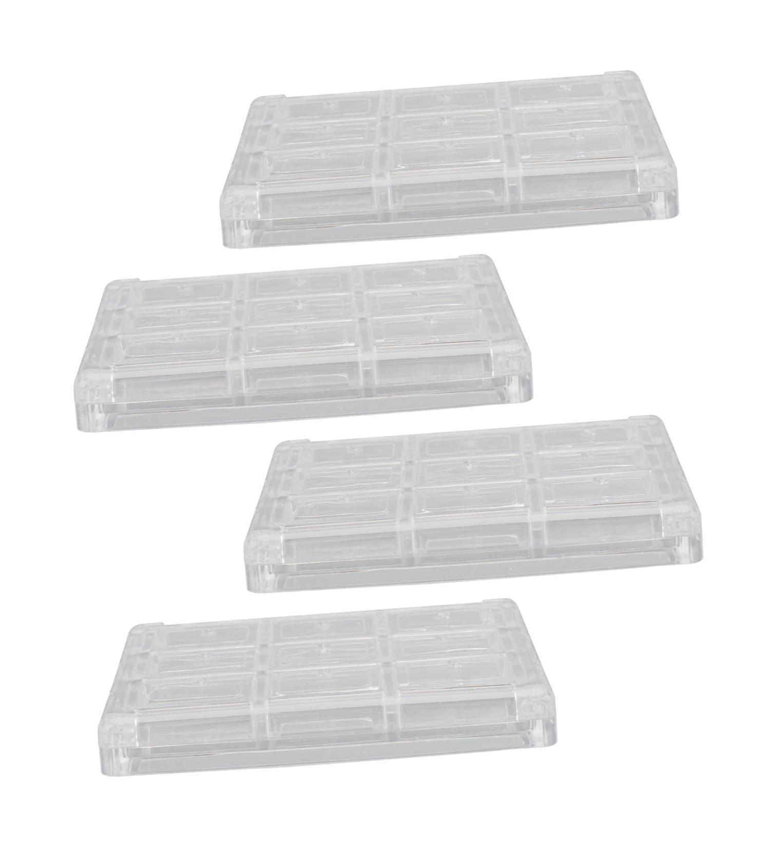 FOMIYES 4pcs Boxes Eye Shadow Box Travel Makeup Case Empty Highlight Case Cosmetics Sub Package Container - Buy Online on GoSupps.com