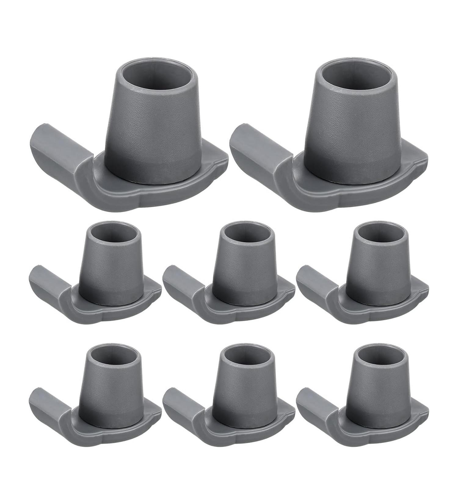 Hoadoek 8 Pcs Walker Ski Glides Heavy Duty Coaster Skis Plastic Drive Walker Parts Walker Replacement Parts Fit Walker Feet Glides - Buy Online on GoSupps.com