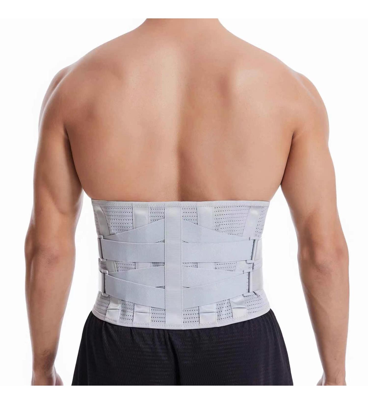 Gowhods Lumbar Support Belt with Removable Pad - Back Brace for Pain Relief | Herniated Disc Support | Unisex Waist Trimmer for Sports and Office - L/XL - Buy Online on GoSupps.com