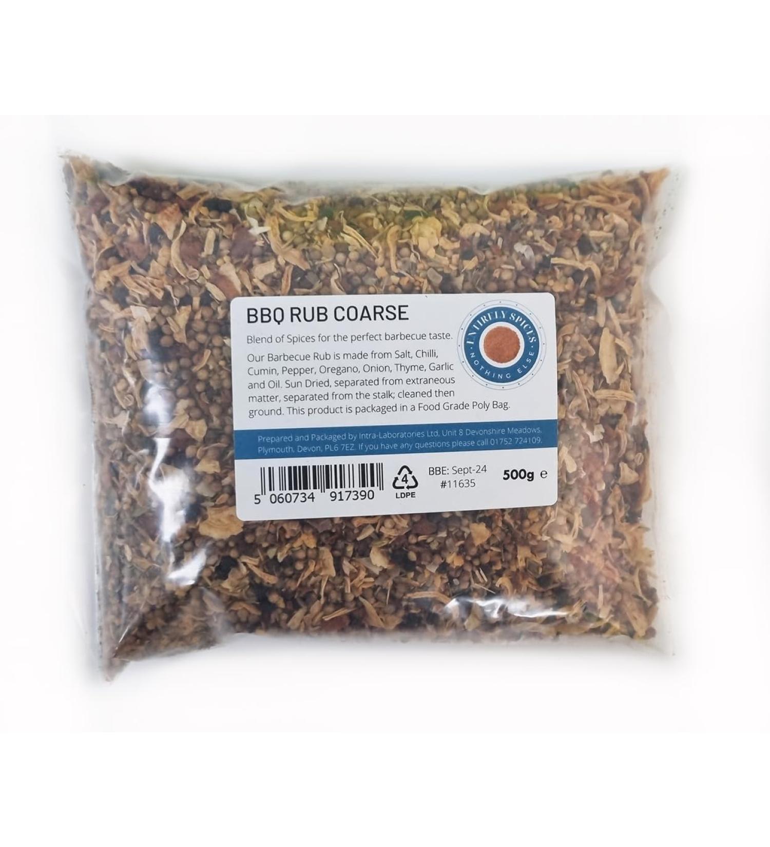 Entirely Ingredients BBQ Rub - Course 500g - Selected for the Premium Quality - Food Grade