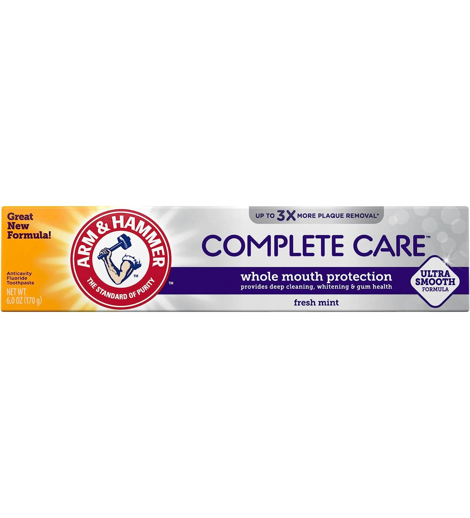 Arm & Hammer CompleteCare Fresh Mint Toothpaste 6 oz - Effective Oral Care - Buy Online on GoSupps.com