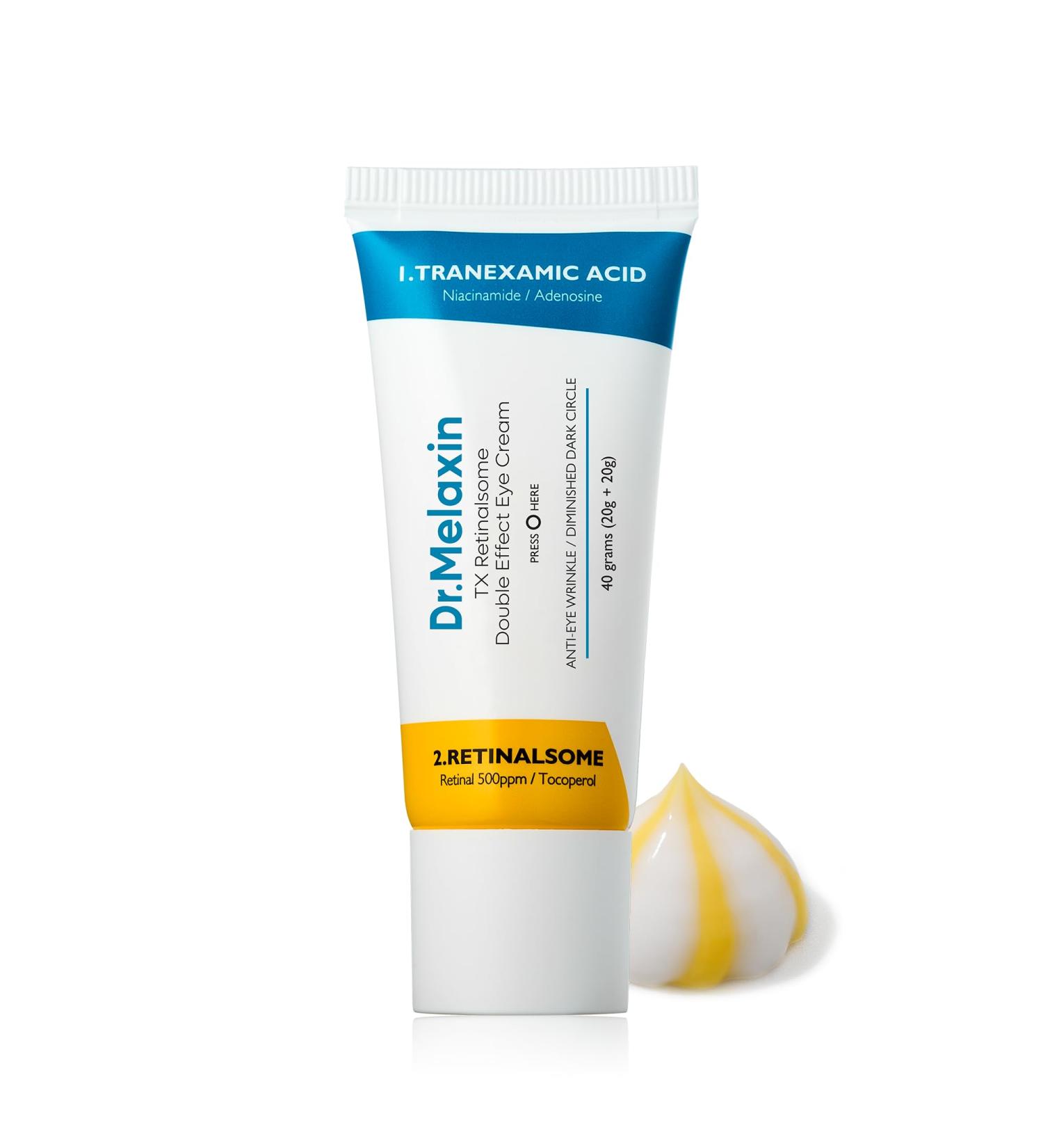 TX Retinalsome Eye Cream - Anti-Aging Under Eye Care with Adenosine & Niacinamide | Reduces Fine Lines Wrinkles & Dark Spots - 40g Korean Skincare - Buy Online on GoSupps.com