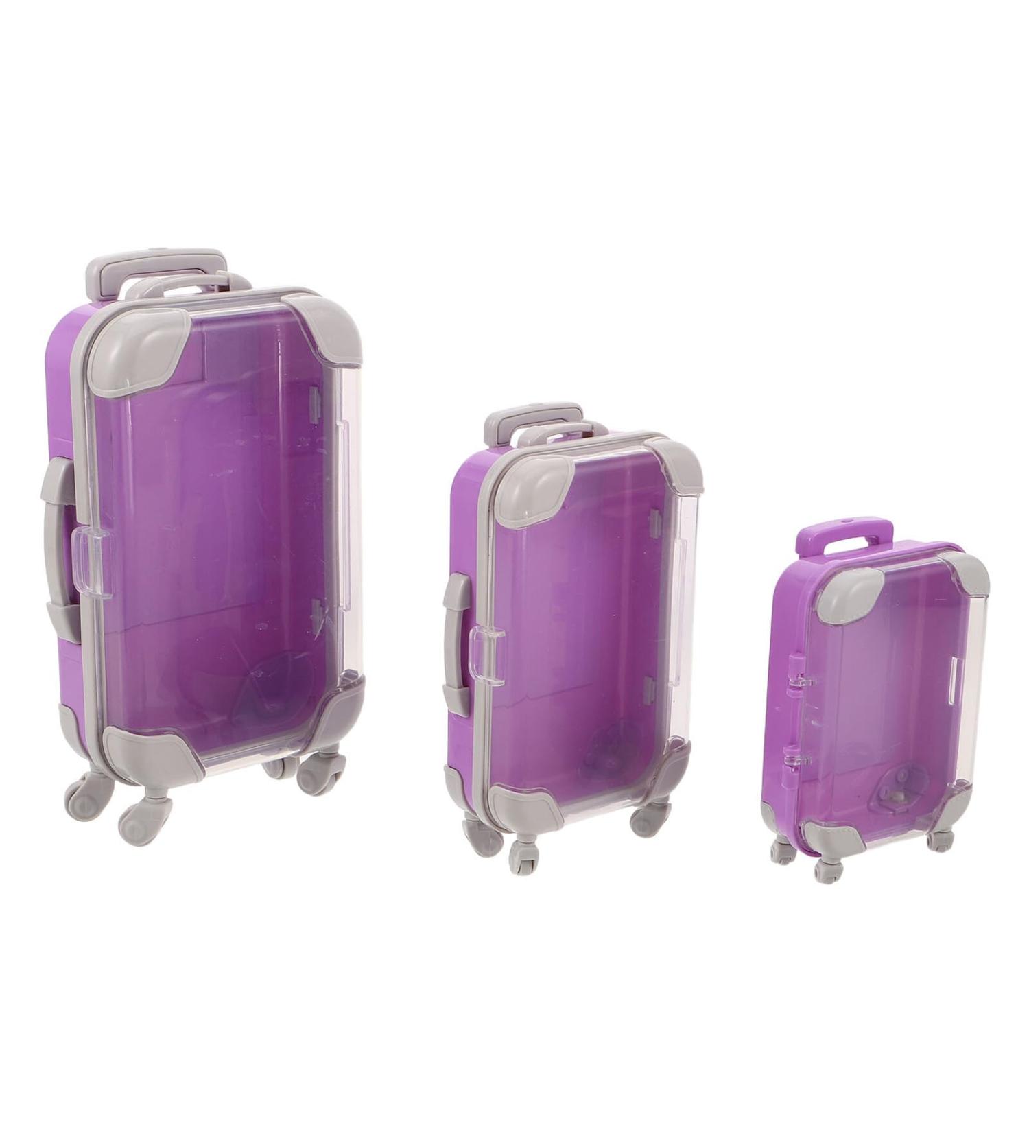 3 Pi ces Bo te de Rangement pour Faux Cils Mini Valises en Plastique Violet Transparent Lot de 3 Pi ces Tailles Mini Petit tui Portable Voyage pour Accessoires Cosm tiques - Buy Online on GoSupps.com