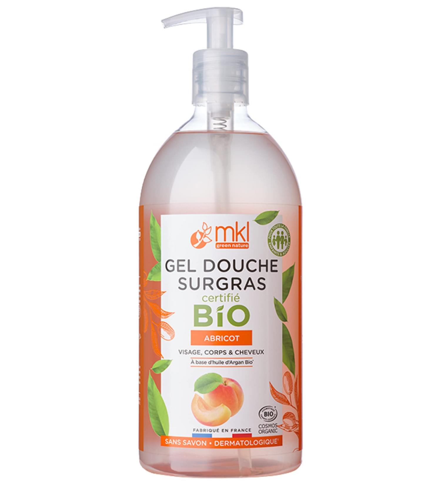 MKL Green Nature Apricot Bio Shower Gel 1 litre