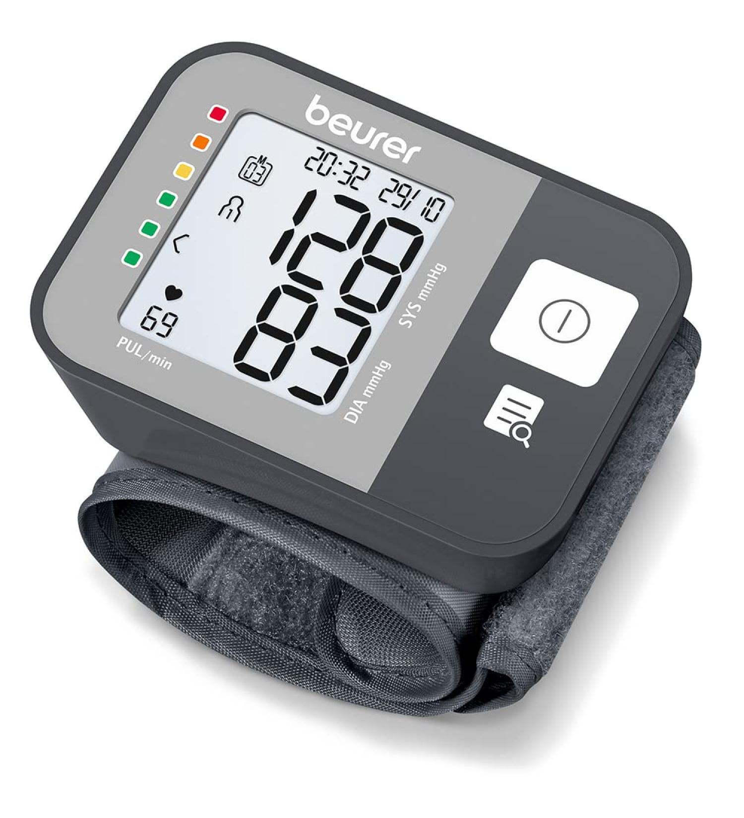 Buy Beurer BC 27 Wrist Blood Pressure Monitor | Fully Automatic Arrhythmia Detection Pulse Measurement | Dark Gray | Ships Internationally - Buy Online on GoSupps.com