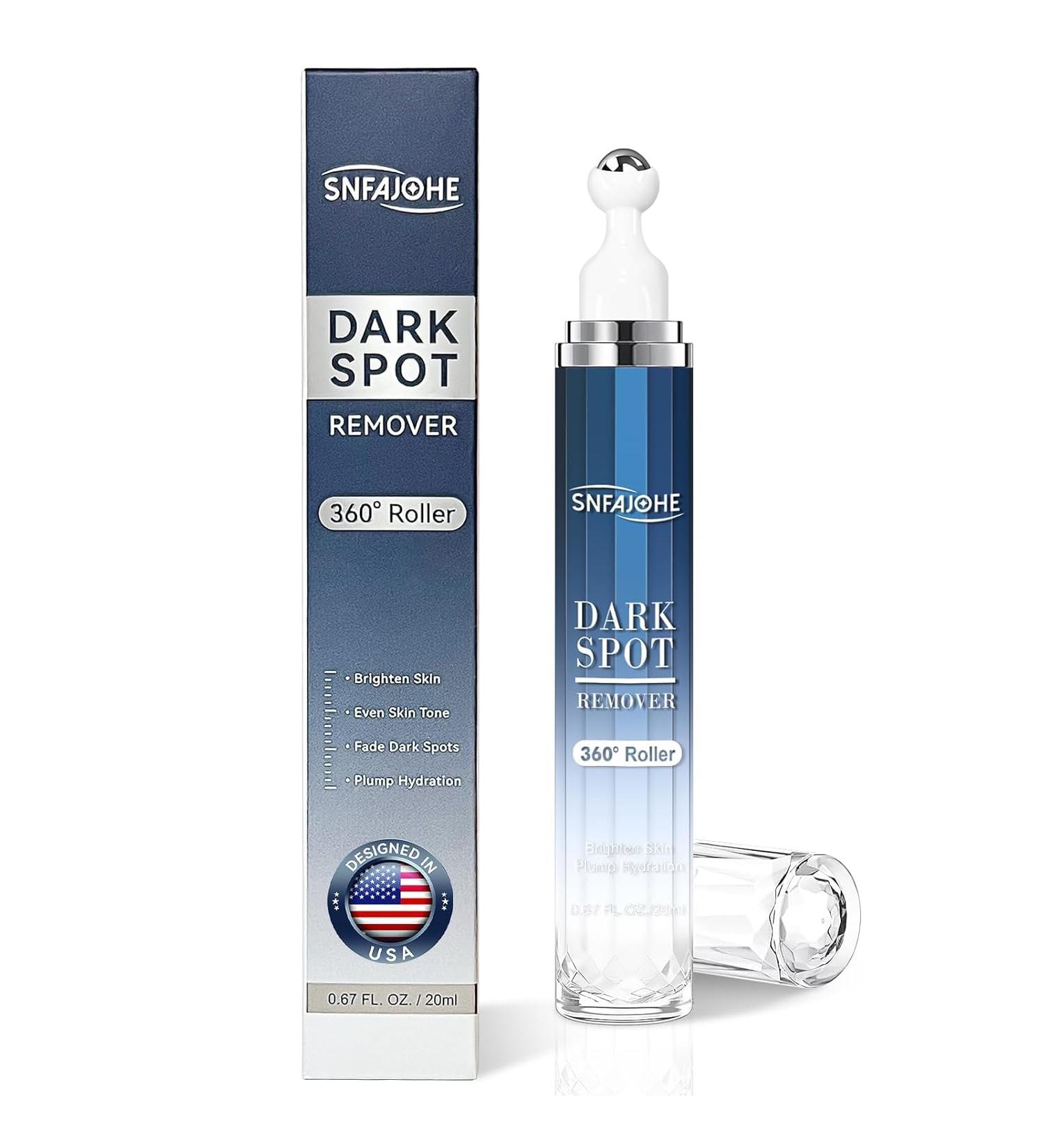 Dark Spot Remover for Face and Body - Dark Spot Advanced Corrector Serum for Melasma, Age Spots, Freckles & Sun Spots with 360 Roller for All Skin Types 0.67floz - Buy Online on GoSupps.com