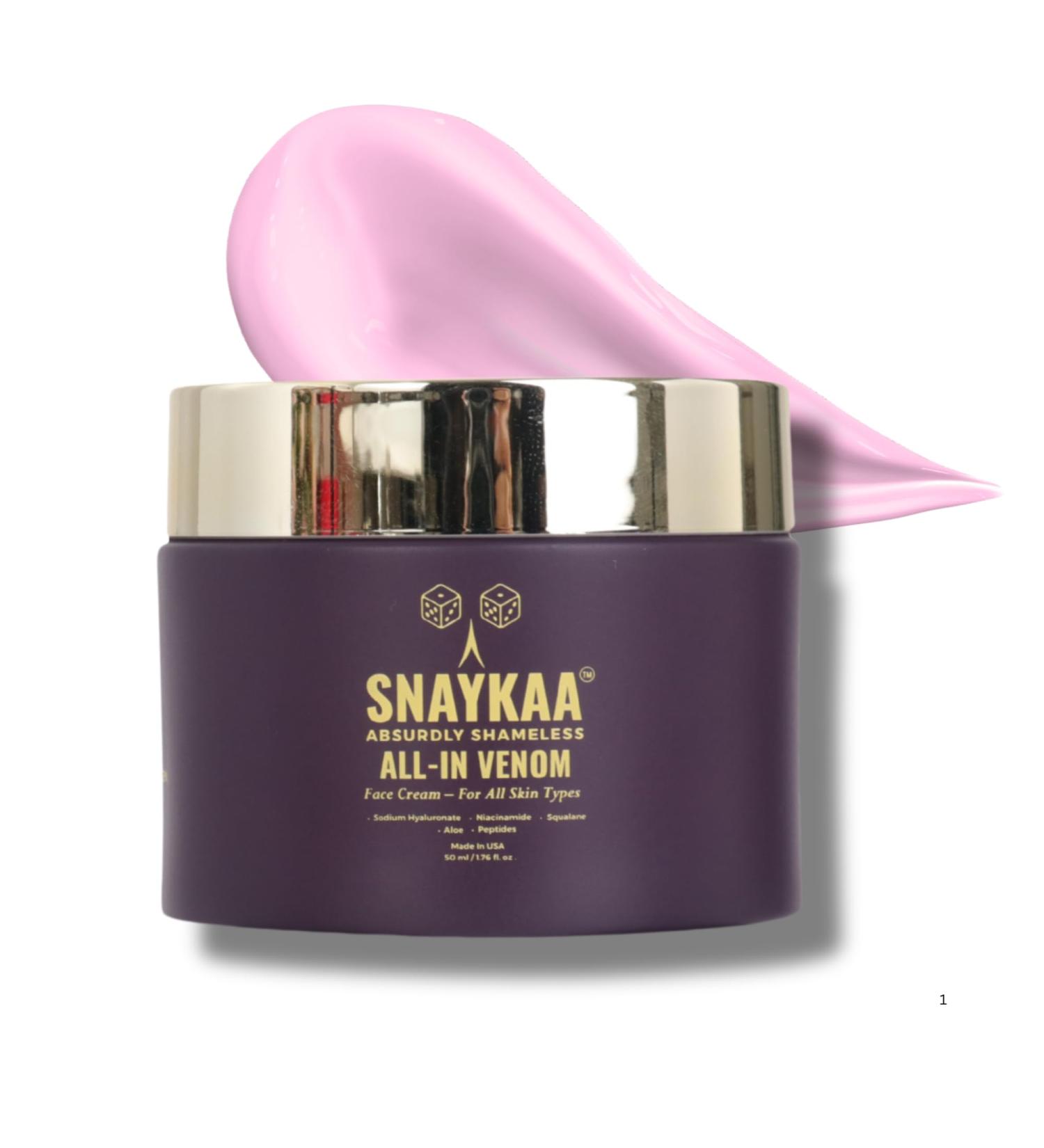 SNAYKAA Face Moisturizer for Dry & Sensitive Skin Hydrating Face Cream with Niacinamide Hyaluronic Acid Peptides & Squalane Lightweight Daily Moisturizer Made in USA (1.76 fl oz) - Buy Online on GoSupps.com