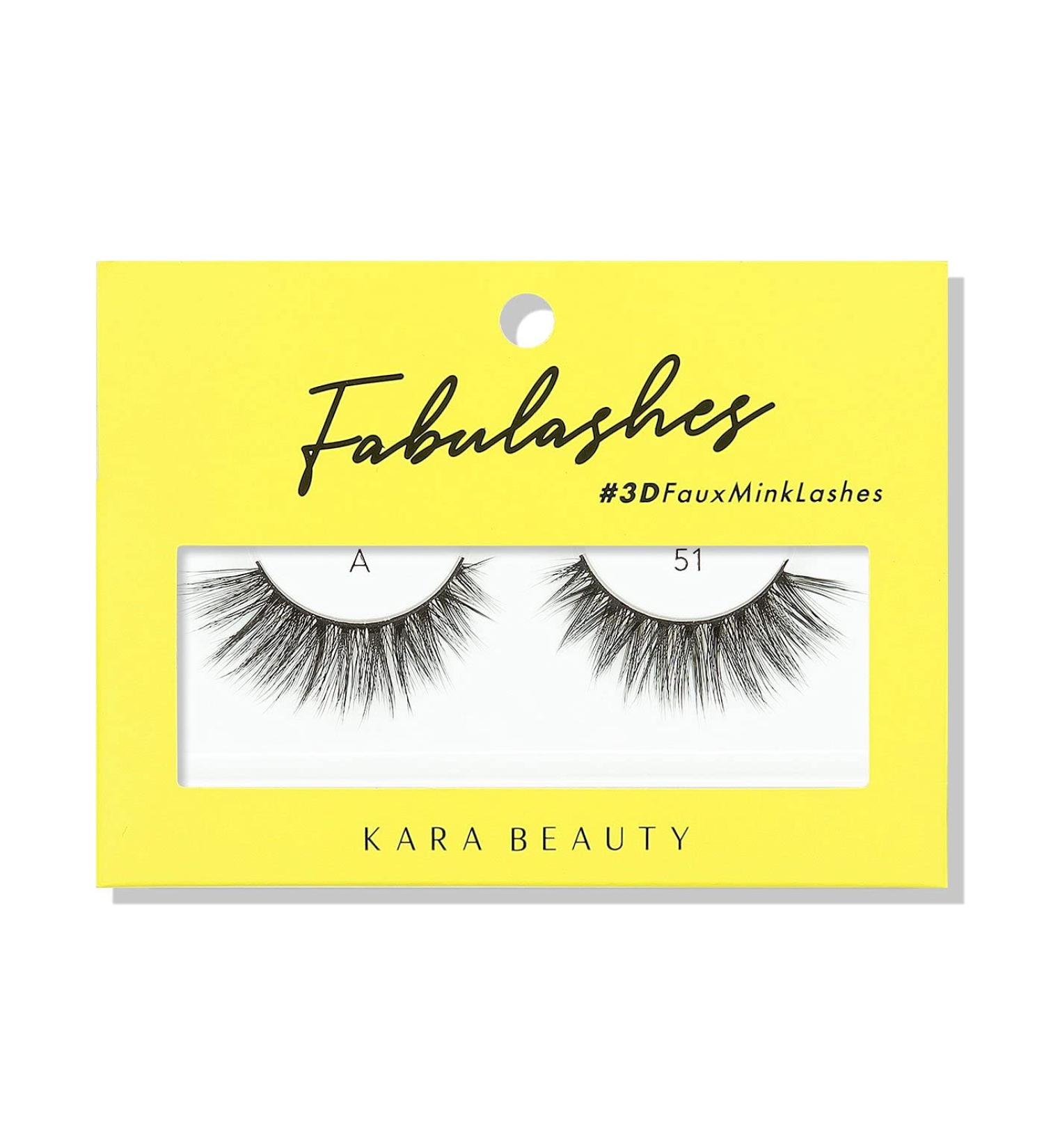 KARA BEAUTY FABULASHES 3D Faux Mink False Eyelashes - Style A51